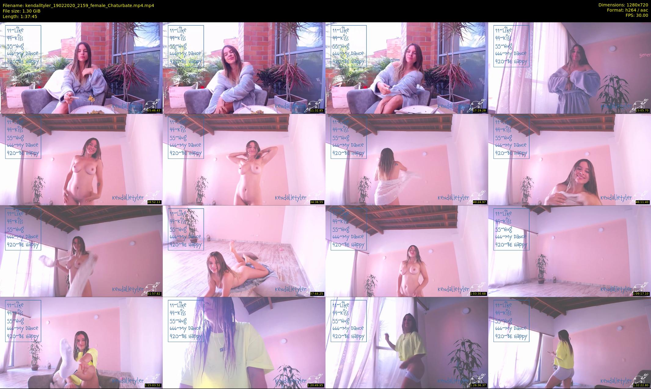 kendalltyler — 98 minute Chaturbate female cam show recording, 720p, Feb 19, 2020