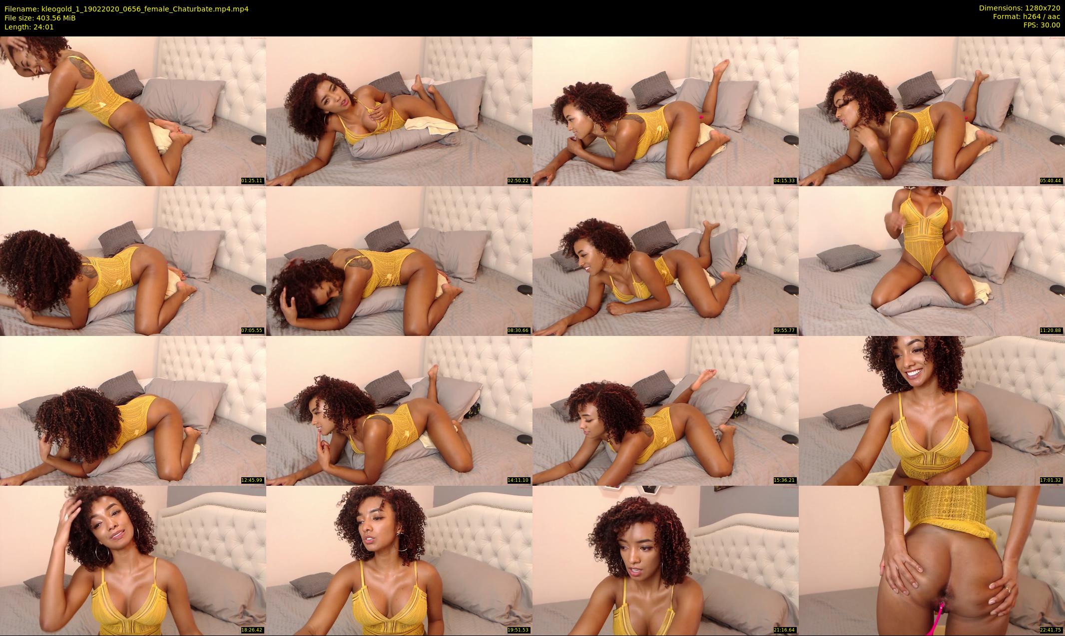 kleogold_1 — 25 minute Chaturbate female cam show recording, 720p, Feb 19, 2020