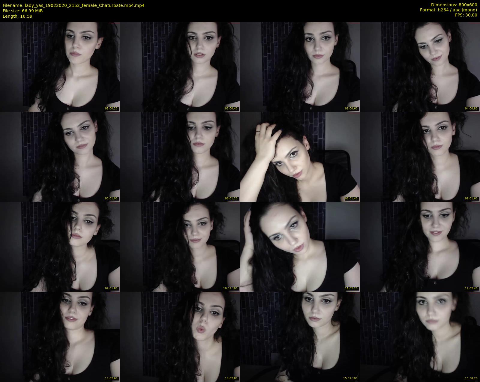 lady_yas — 17 minute Chaturbate female cam show recording, 480p, Feb 19, 2020