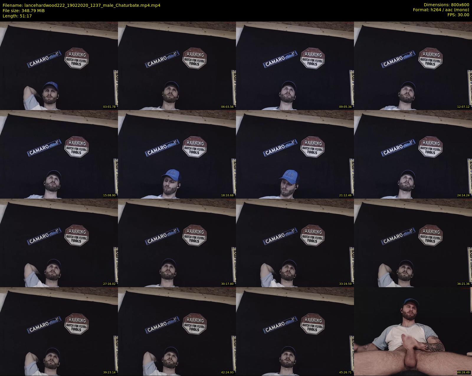 lancehardwood222 — 52 minute Chaturbate male cam show recording, 480p, Feb 19, 2020