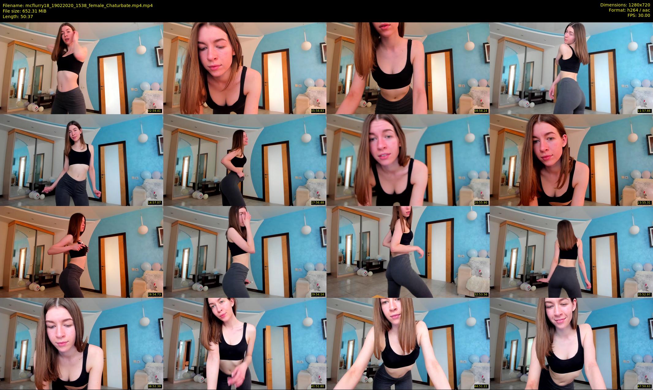 mcflurry18 — 51 minute Chaturbate female cam show recording, 720p, Feb 19, 2020