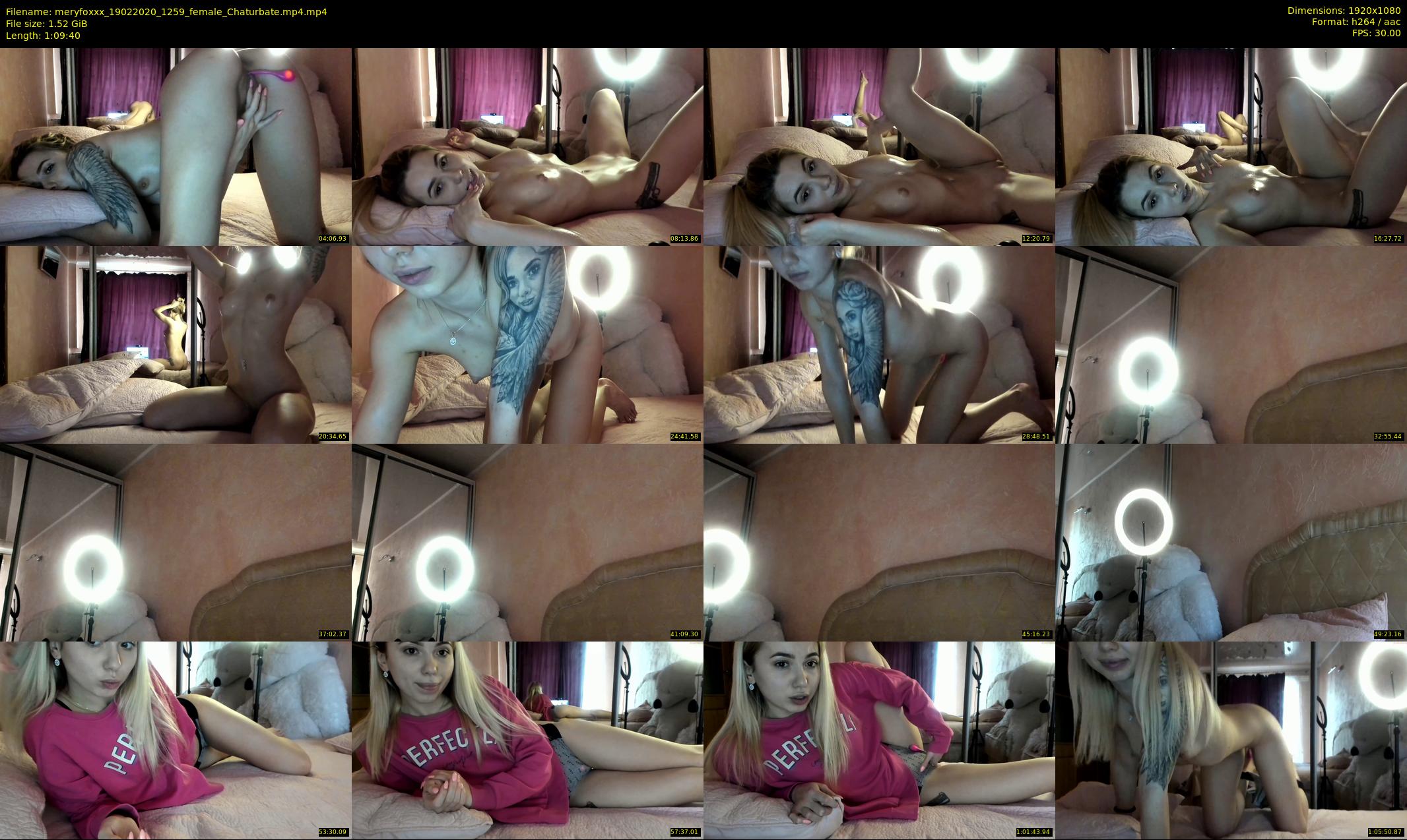 meryfoxxx — 70 minute Chaturbate female cam show recording, 1080p, Feb 19, 2020