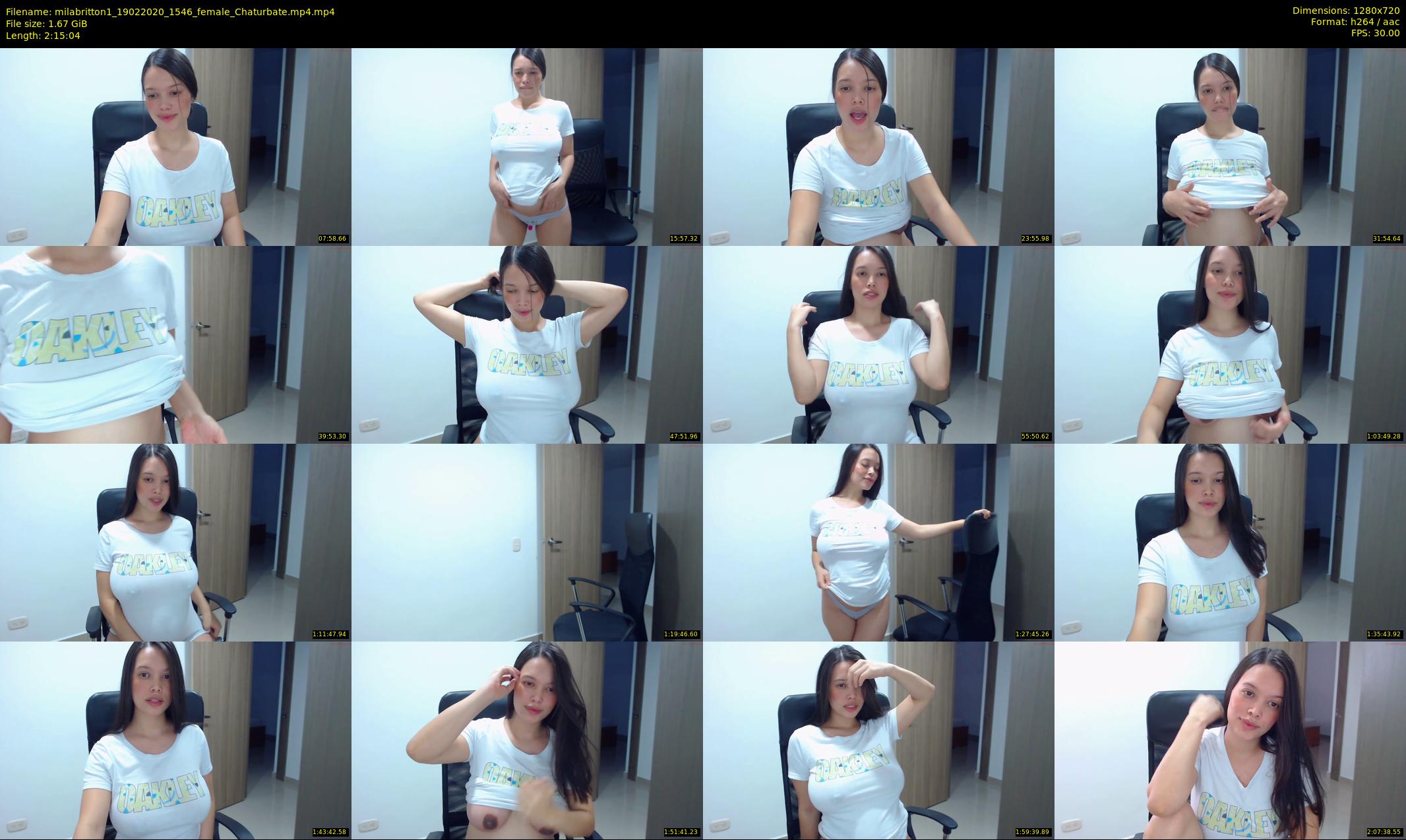 milabritton1 — 136 minute Chaturbate female cam show recording, 720p, Feb 19, 2020