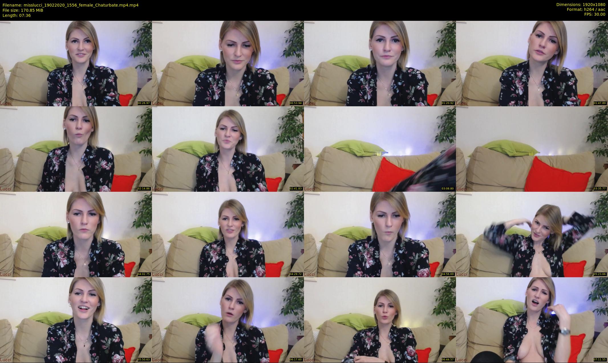 misslucci — 8 minute Chaturbate female cam show recording, 1080p, Feb 19, 2020