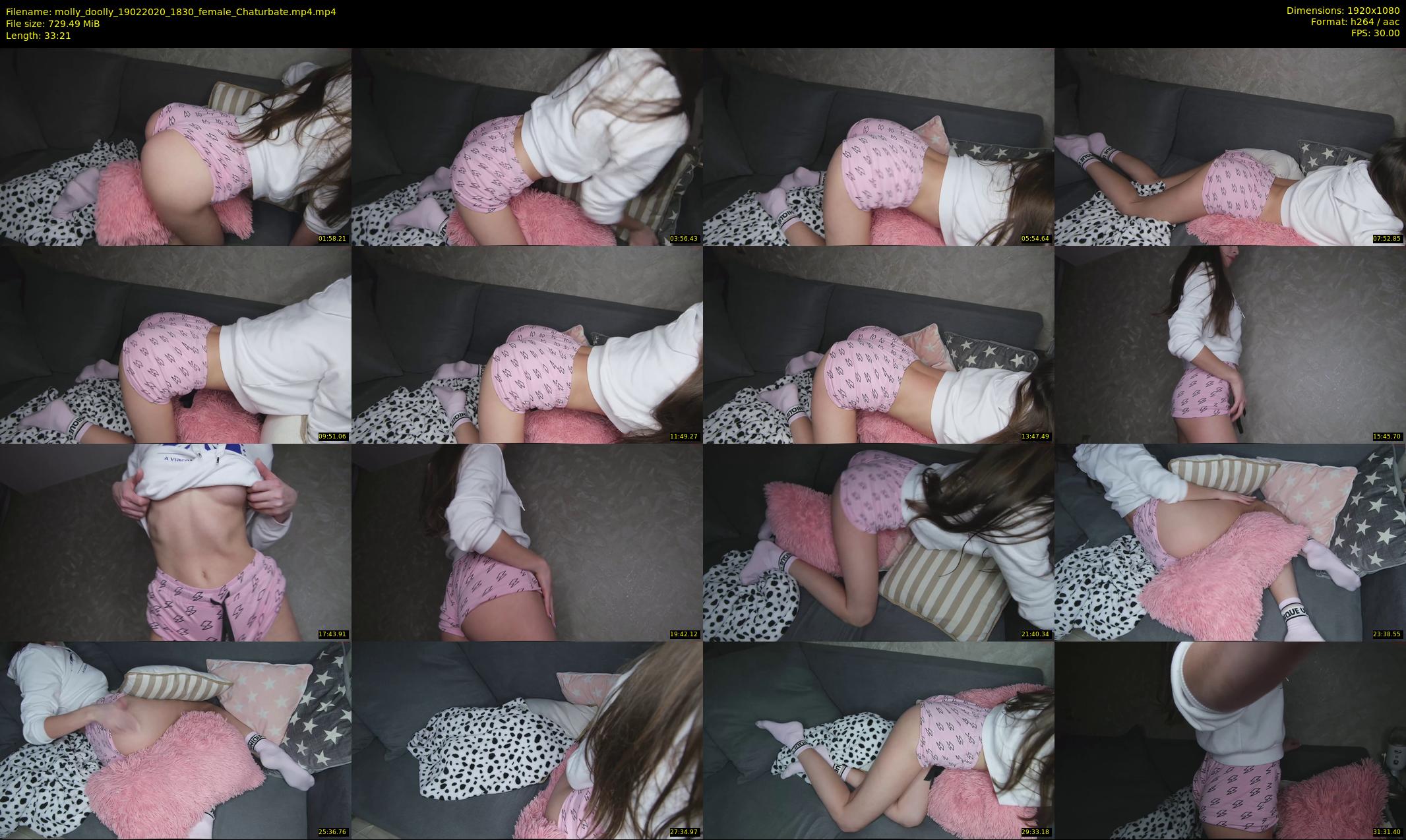 molly_doolly — 34 minute Chaturbate female cam show recording, 1080p, Feb 19, 2020