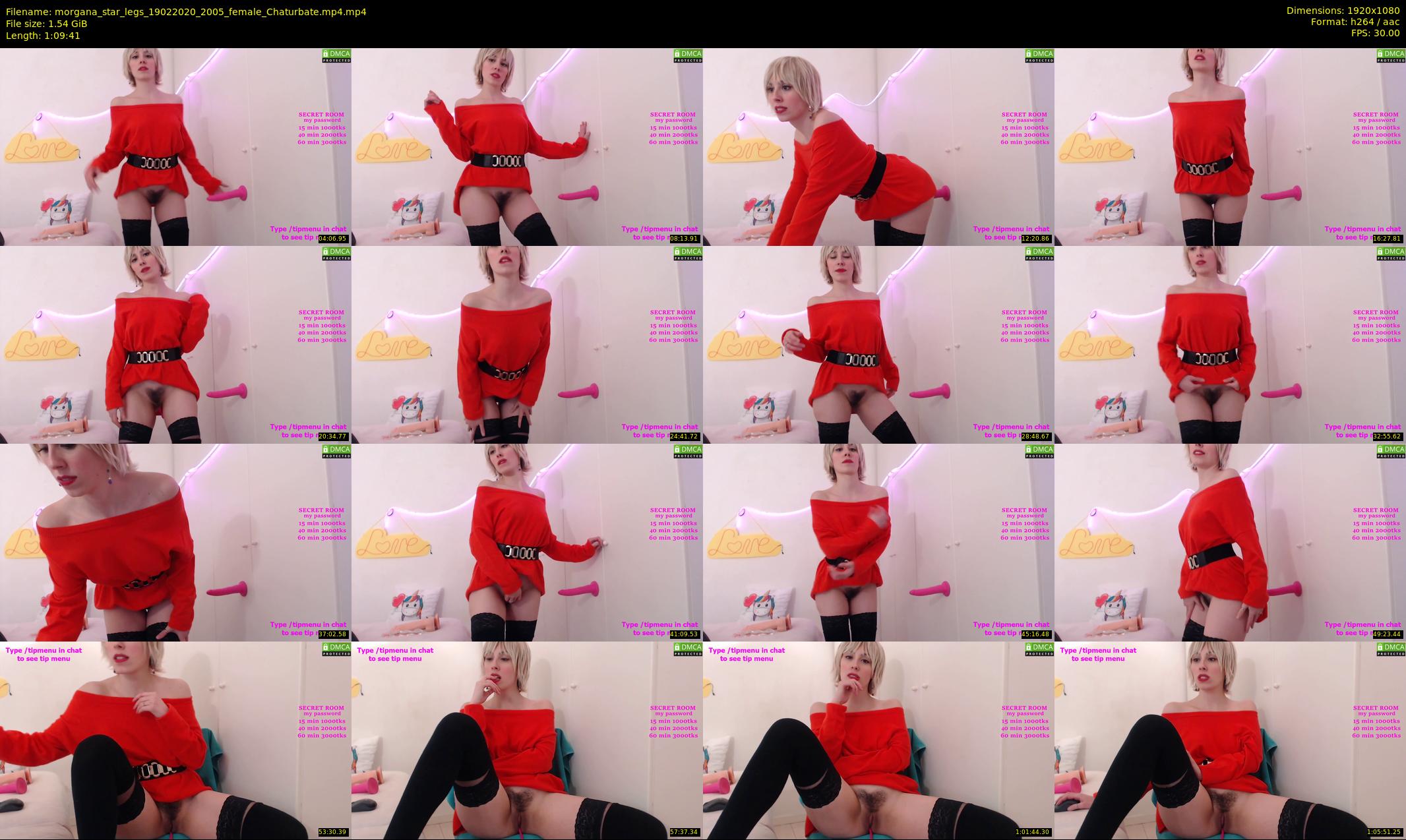 morgana_star_legs — 70 minute Chaturbate female cam show recording, 1080p, Feb 19, 2020