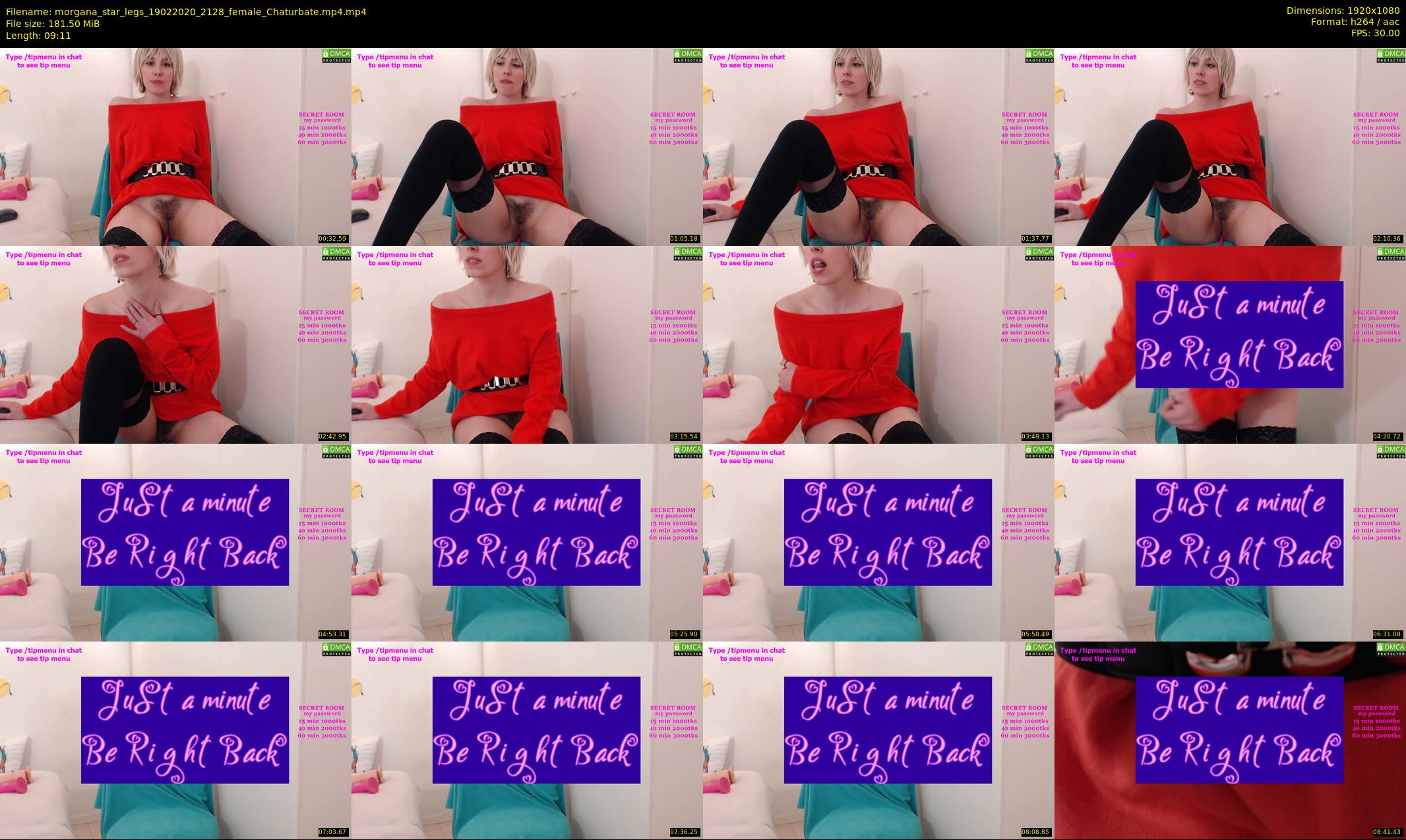 morgana_star_legs — 10 minute Chaturbate female cam show recording, 1080p, Feb 19, 2020