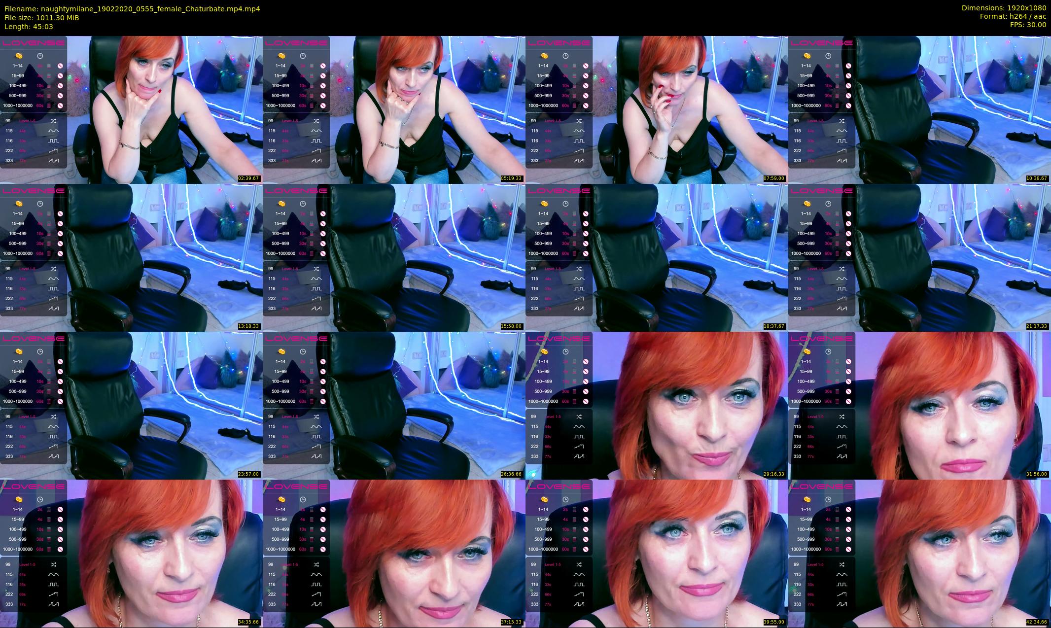 naughtymilane — 46 minute Chaturbate female cam show recording, 1080p, Feb 19, 2020