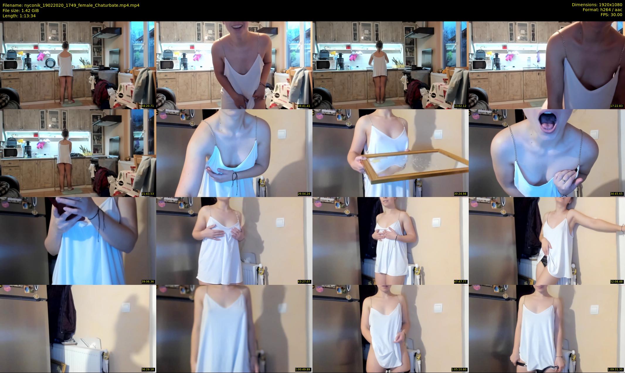 nyconik — 74 minute Chaturbate female cam show recording, 1080p, Feb 19, 2020