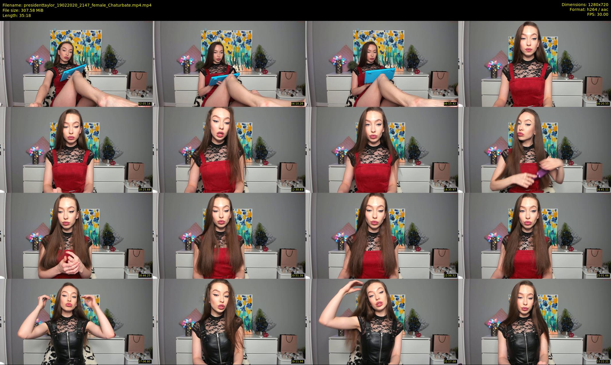 presidenttaylor — 36 minute Chaturbate female cam show recording, 720p, Feb 19, 2020