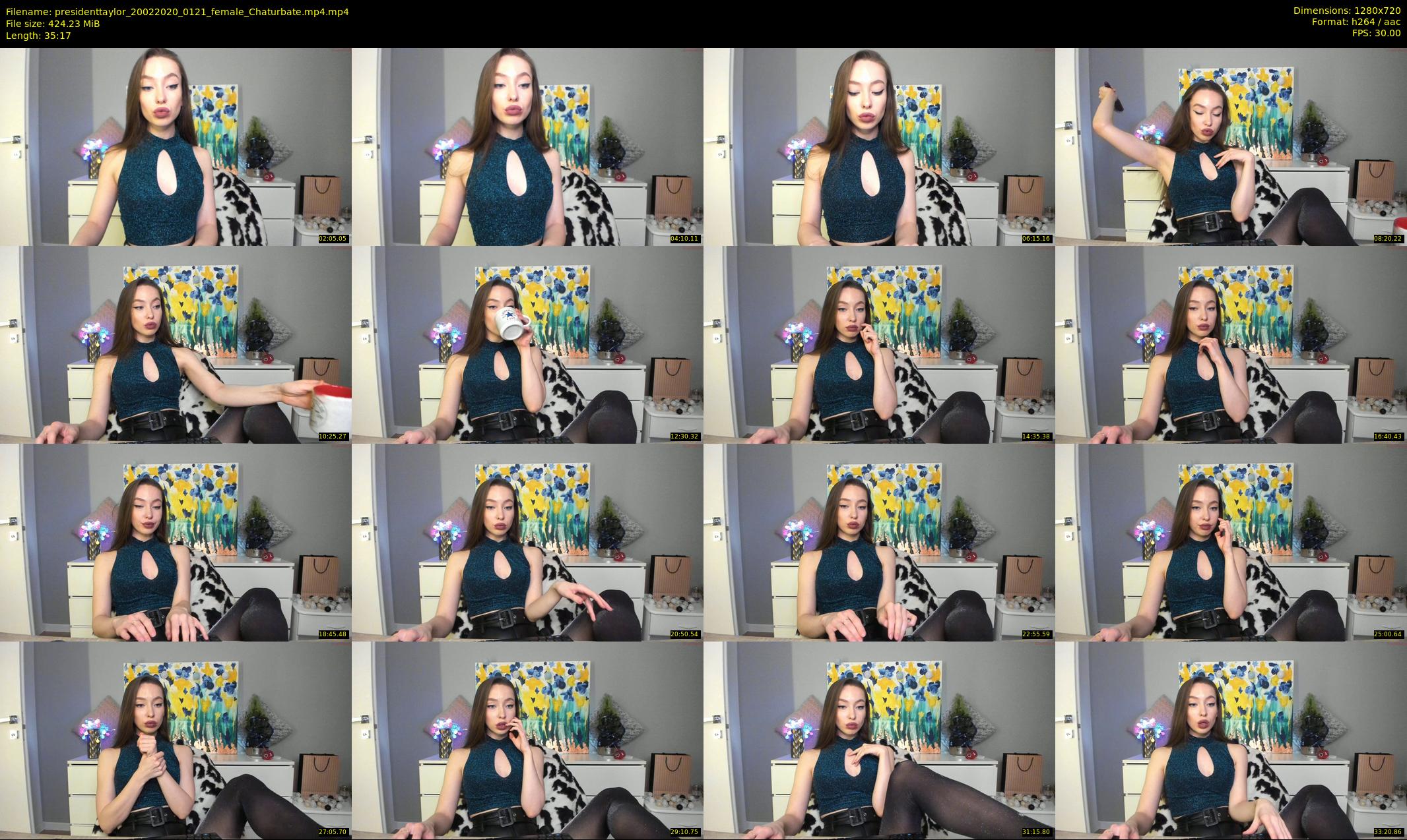 presidenttaylor — 36 minute Chaturbate female cam show recording, 720p, Feb 20, 2020