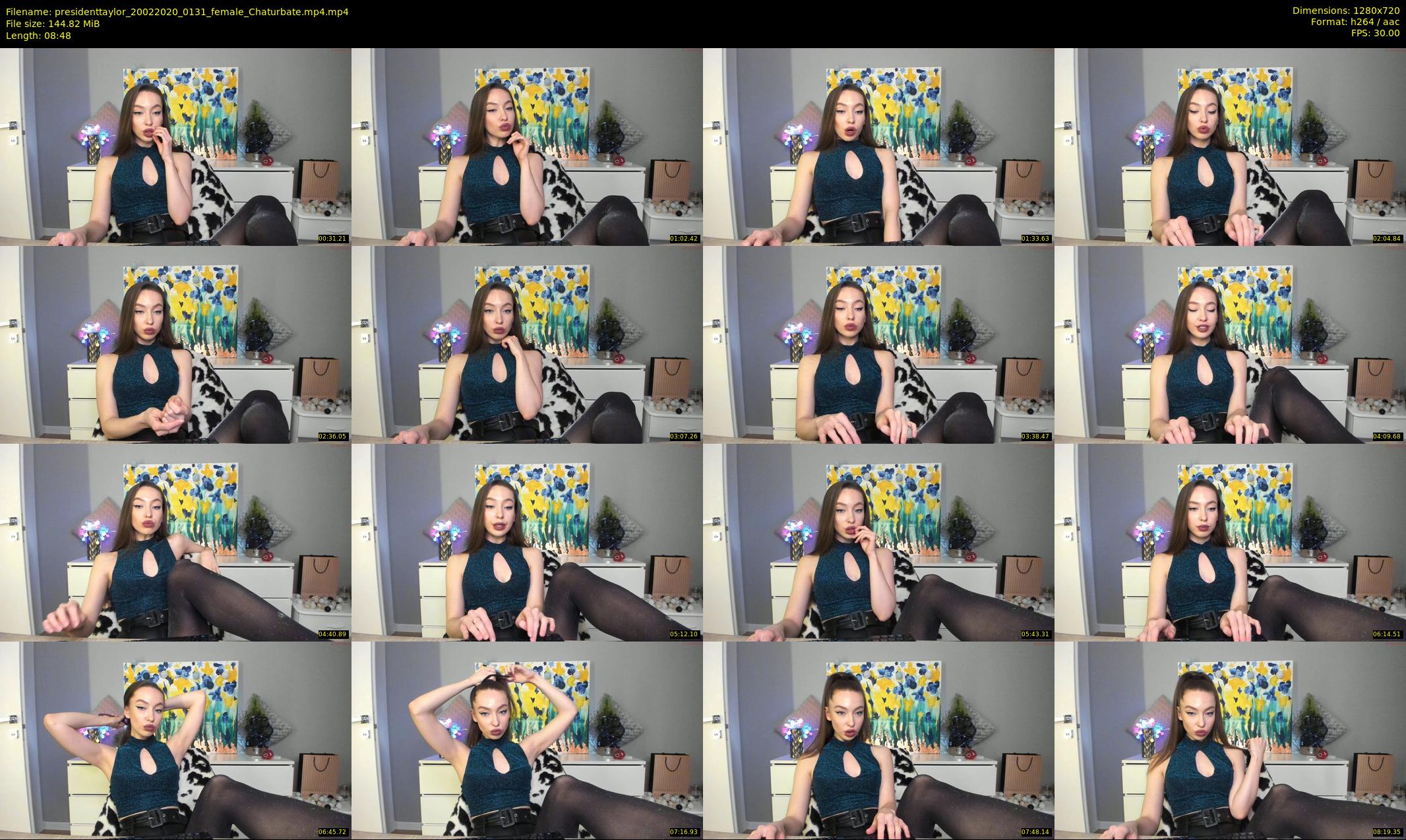 presidenttaylor — 9 minute Chaturbate female cam show recording, 720p, Feb 20, 2020