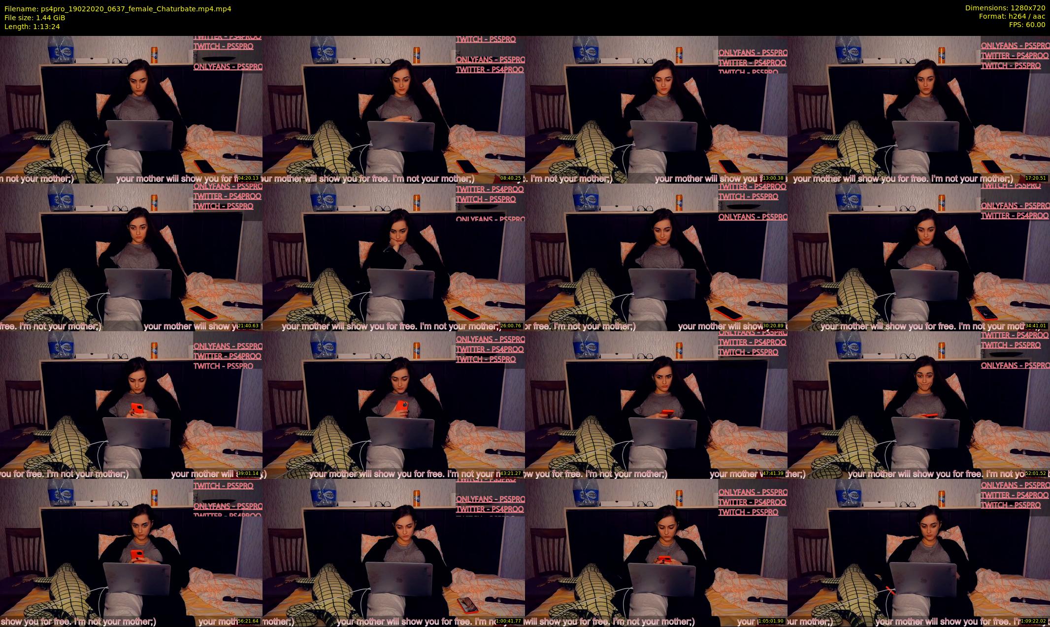 ps4pro — 74 minute Chaturbate female cam show recording, 720p, Feb 19, 2020