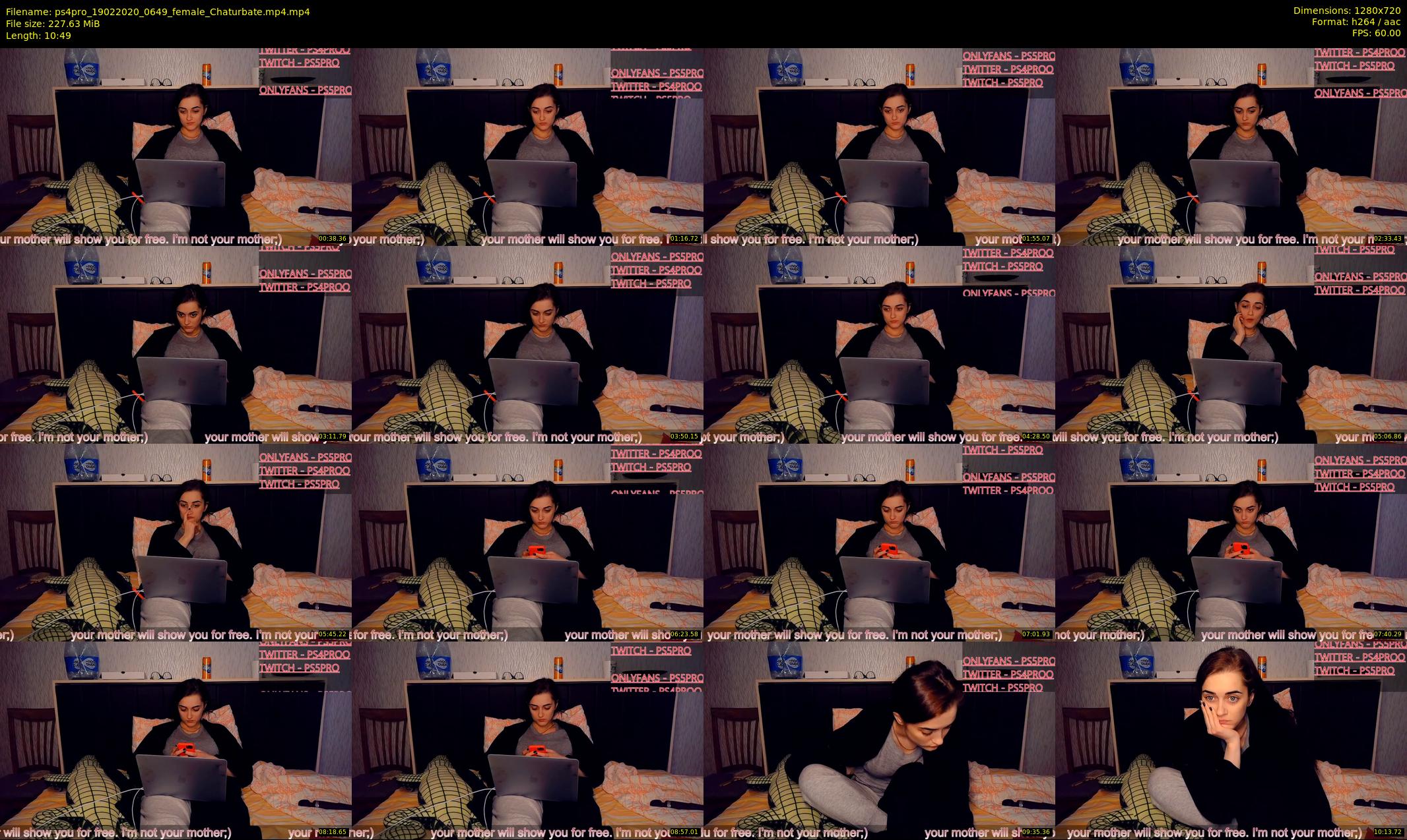 ps4pro — 11 minute Chaturbate female cam show recording, 720p, Feb 19, 2020