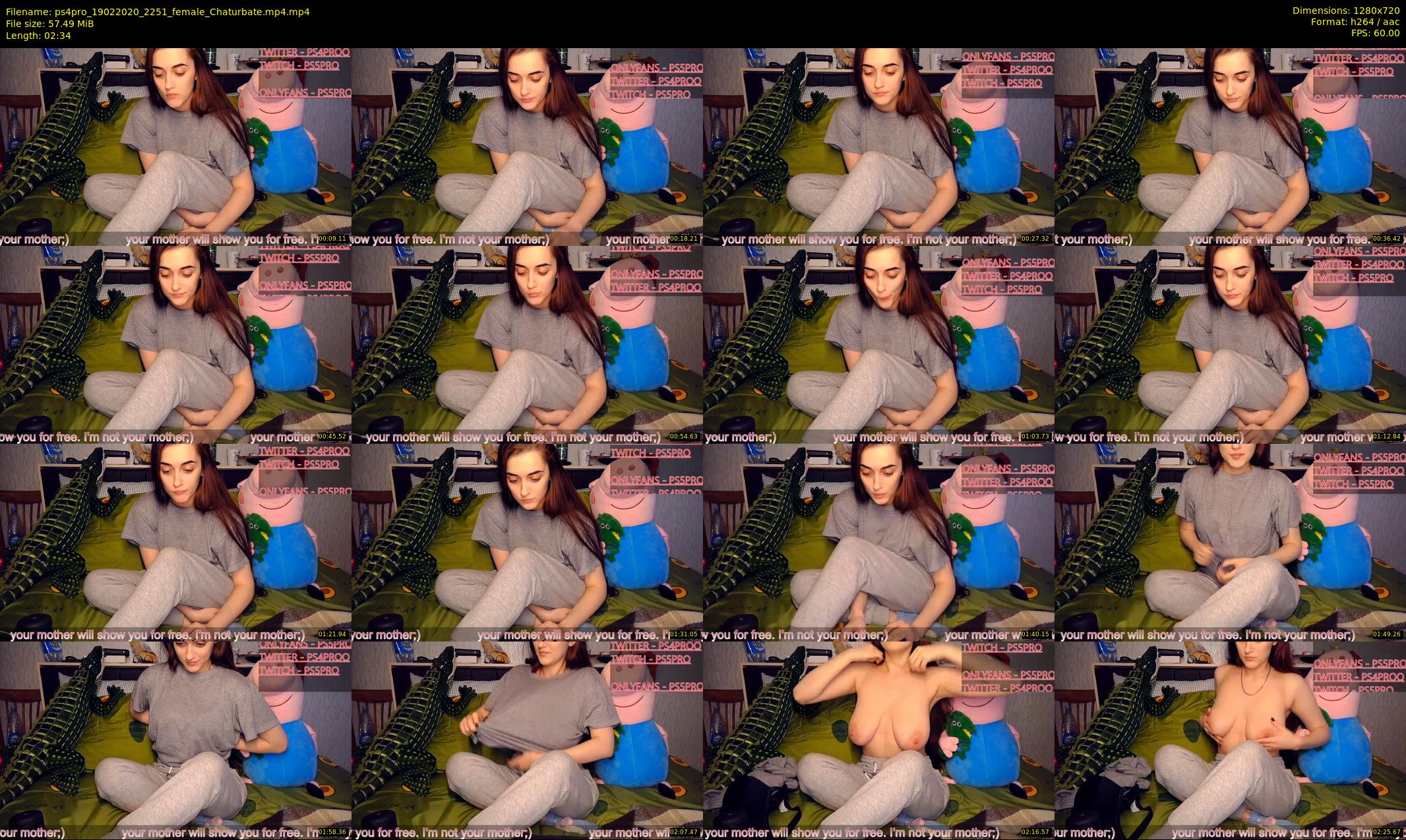ps4pro — 3 minute Chaturbate female cam show recording, 720p, Feb 19, 2020