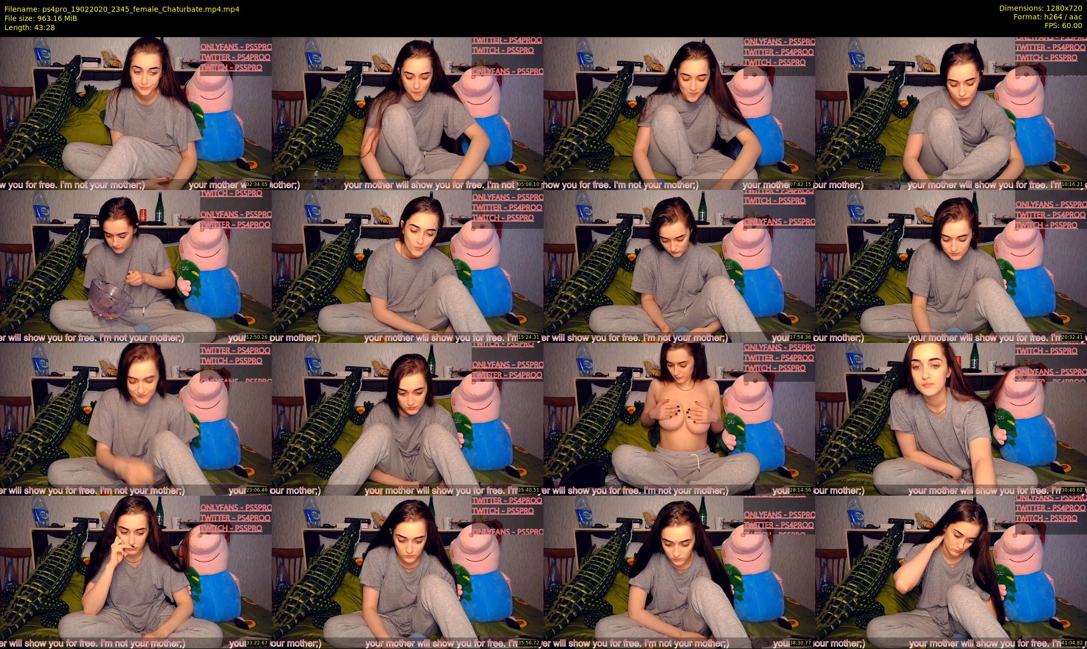ps4pro — 44 minute Chaturbate female cam show recording, 720p, Feb 19, 2020
