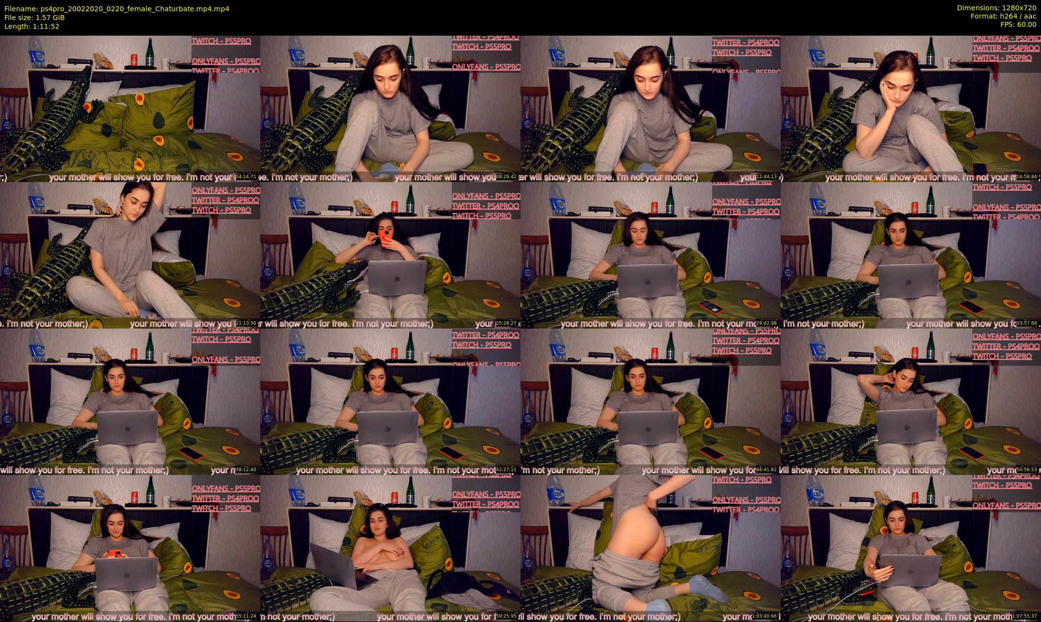 ps4pro — 72 minute Chaturbate female cam show recording, 720p, Feb 20, 2020