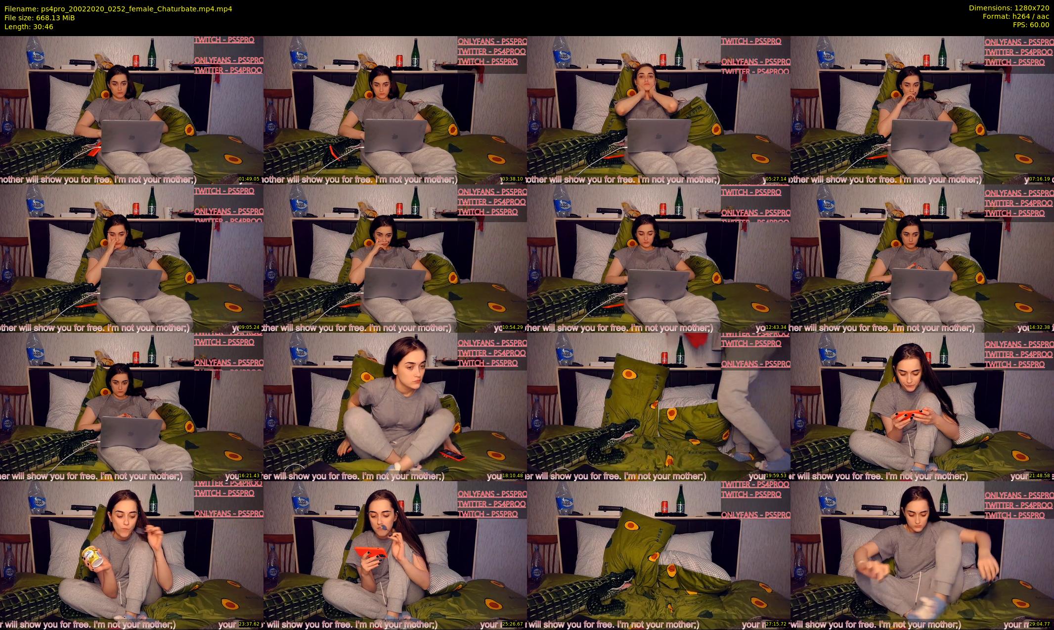 ps4pro — 31 minute Chaturbate female cam show recording, 720p, Feb 20, 2020