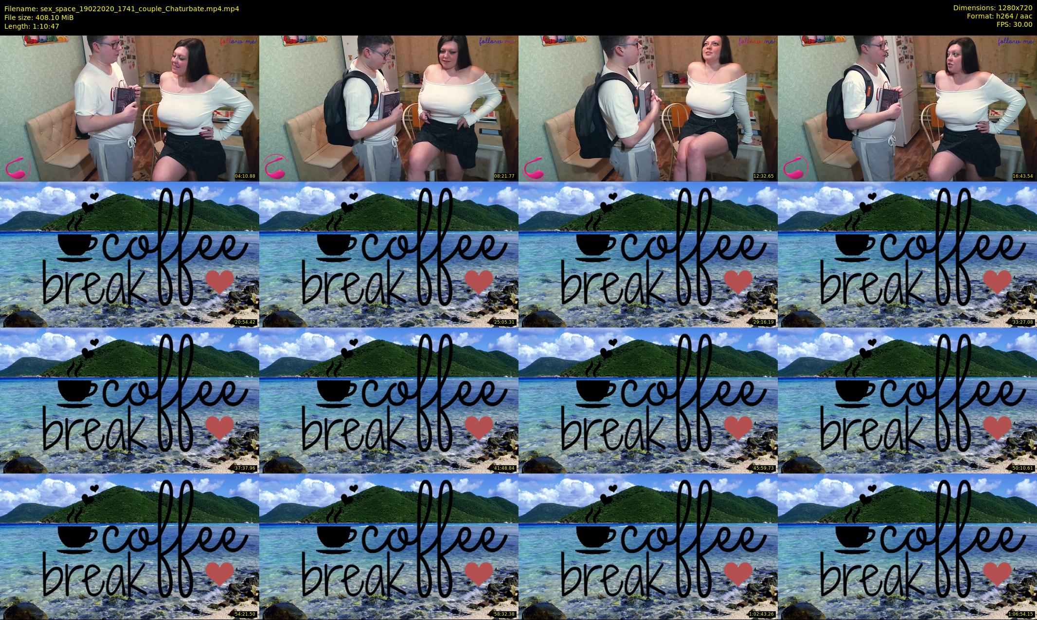 sex_space — 71 minute Chaturbate couple cam show recording, 720p, Feb 19, 2020