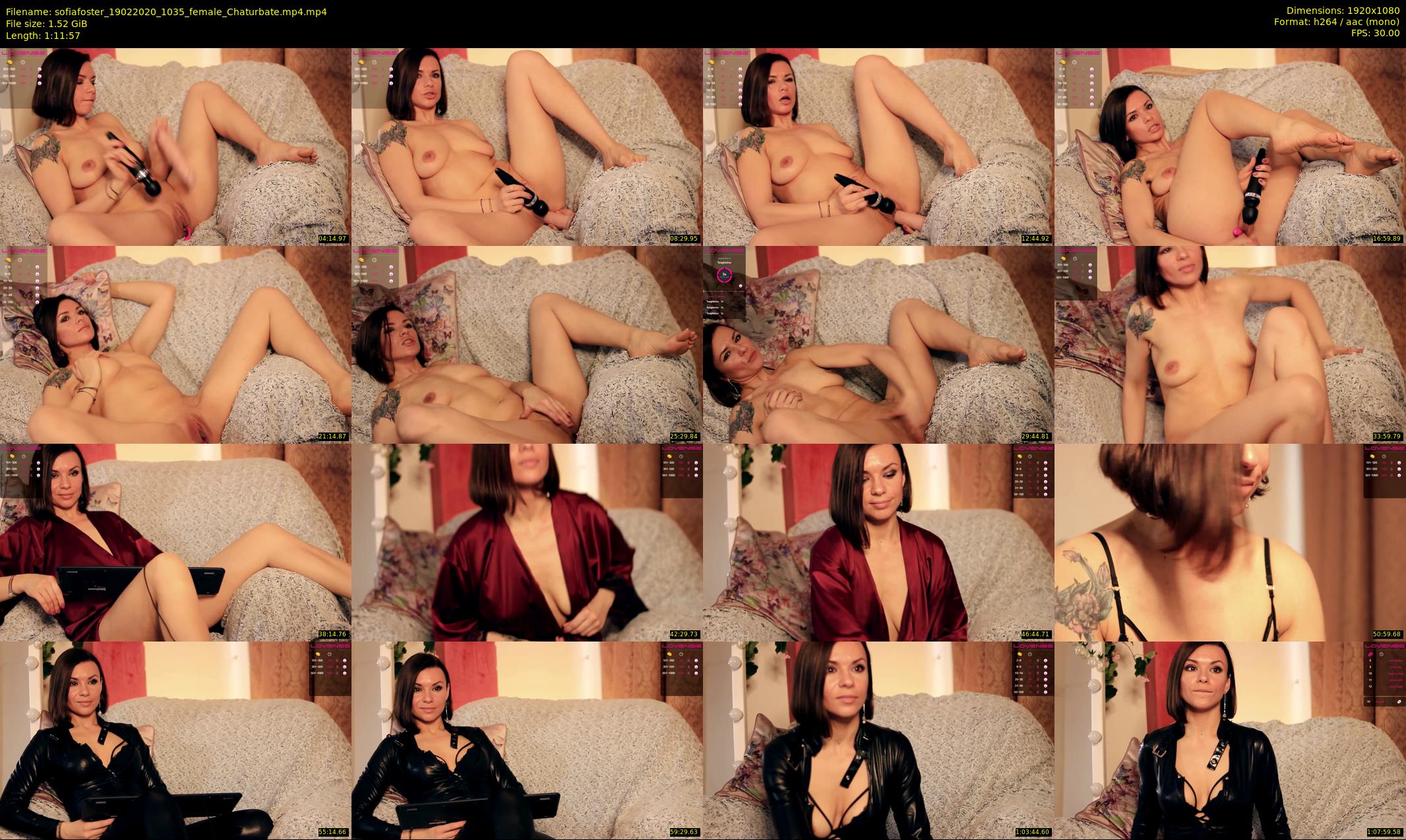 sofiafoster — 72 minute Chaturbate female cam show recording, 1080p, Feb 19, 2020