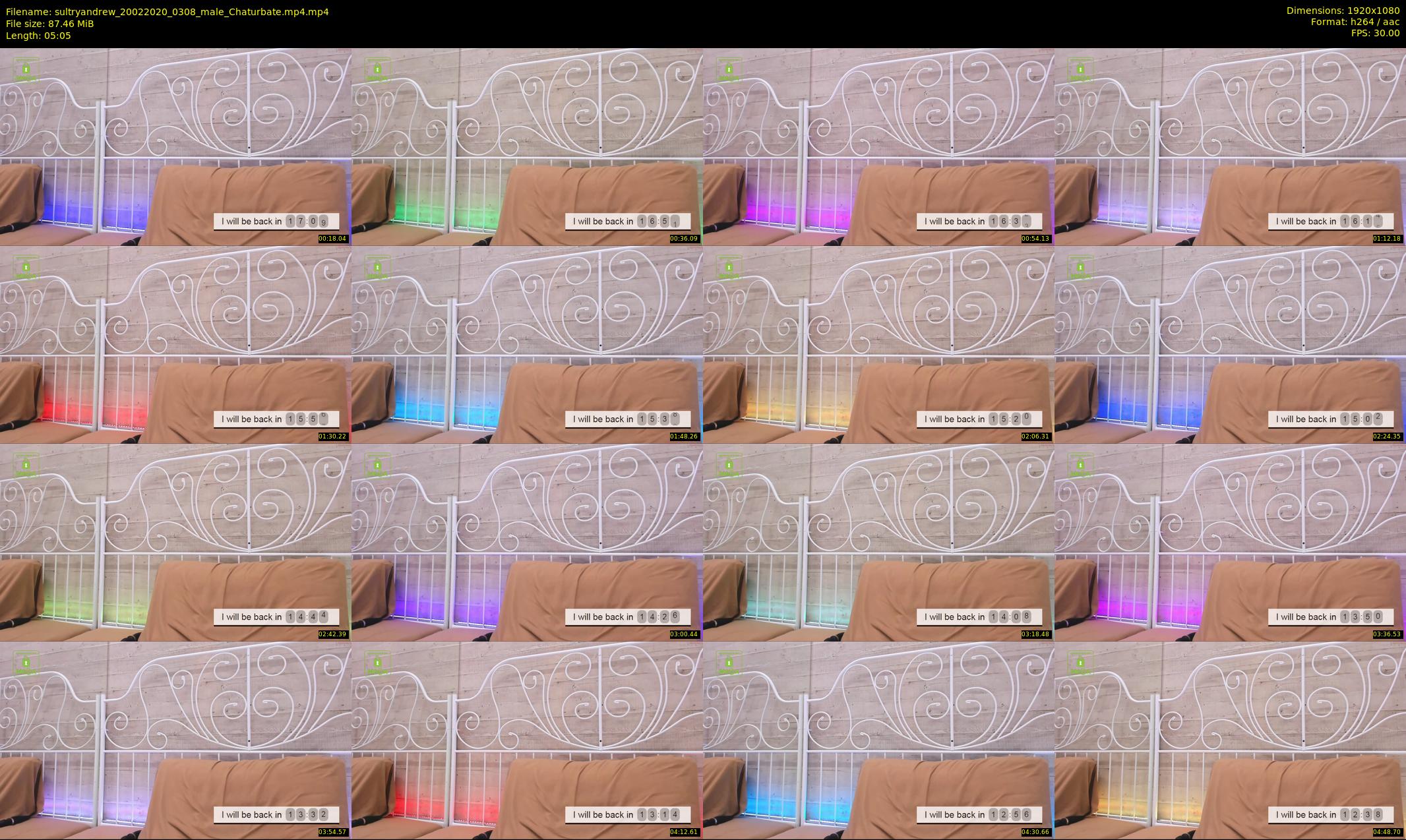 sultryandrew — 6 minute Chaturbate male cam show recording, 1080p, Feb 20, 2020