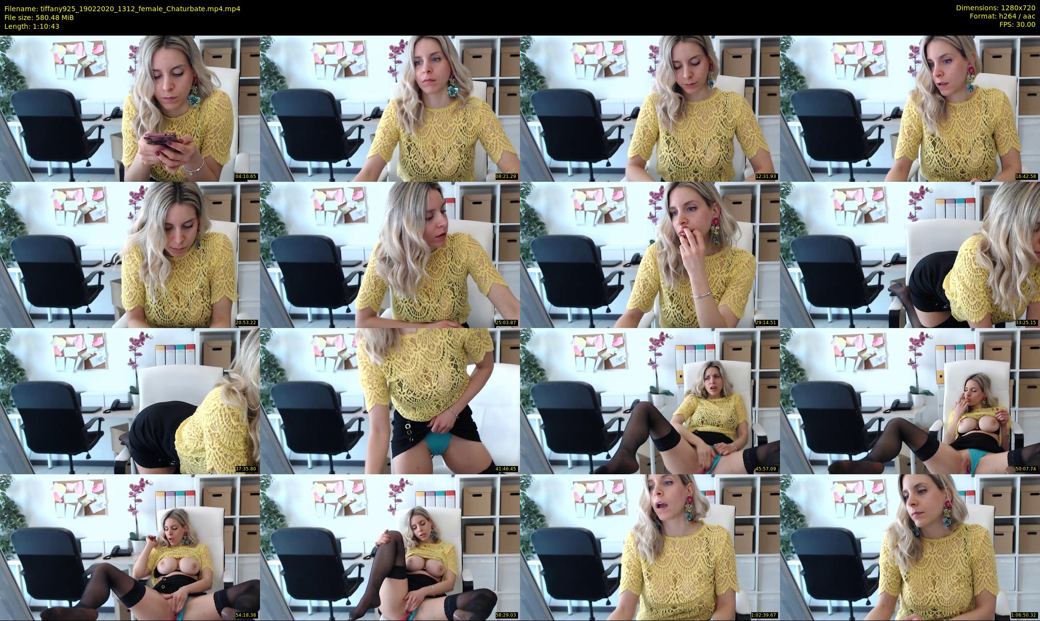 tiffany925 — 71 minute Chaturbate female cam show recording, 720p, Feb 19, 2020