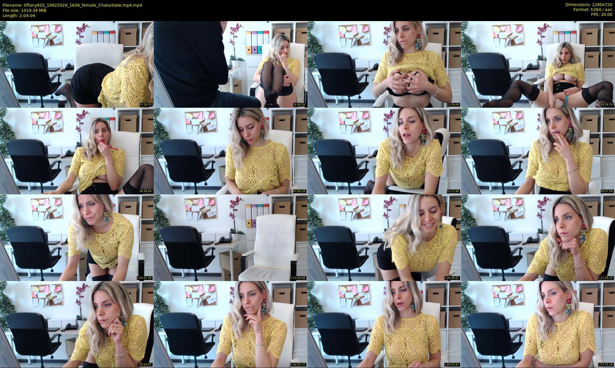 tiffany925 — 125 minute Chaturbate female cam show recording, 720p, Feb 19, 2020