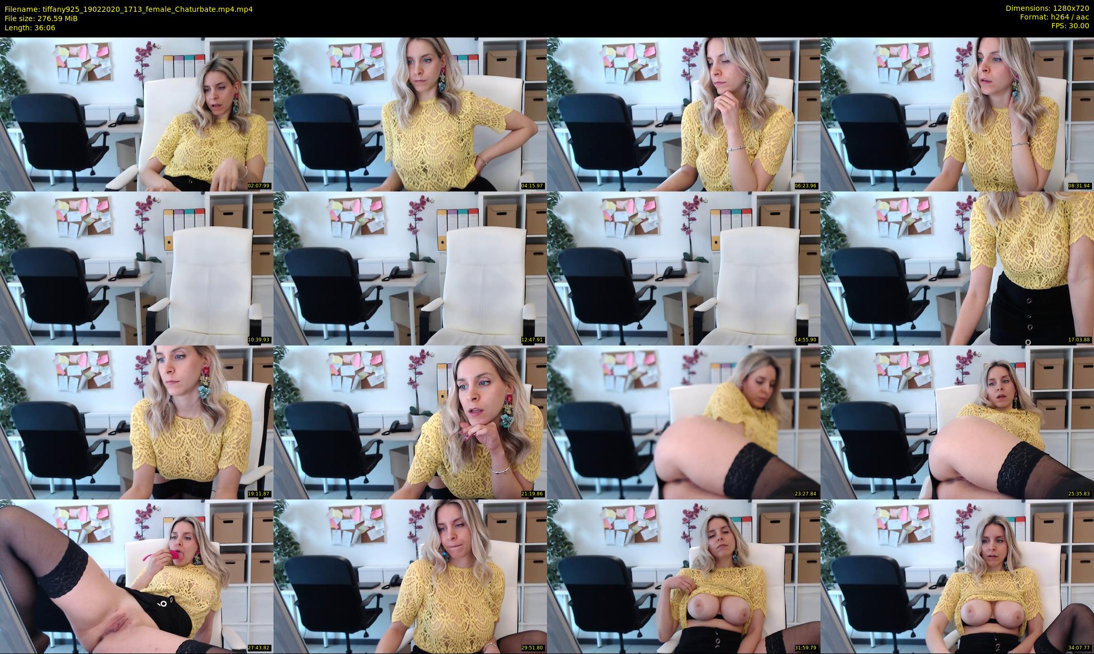 tiffany925 — 37 minute Chaturbate female cam show recording, 720p, Feb 19, 2020