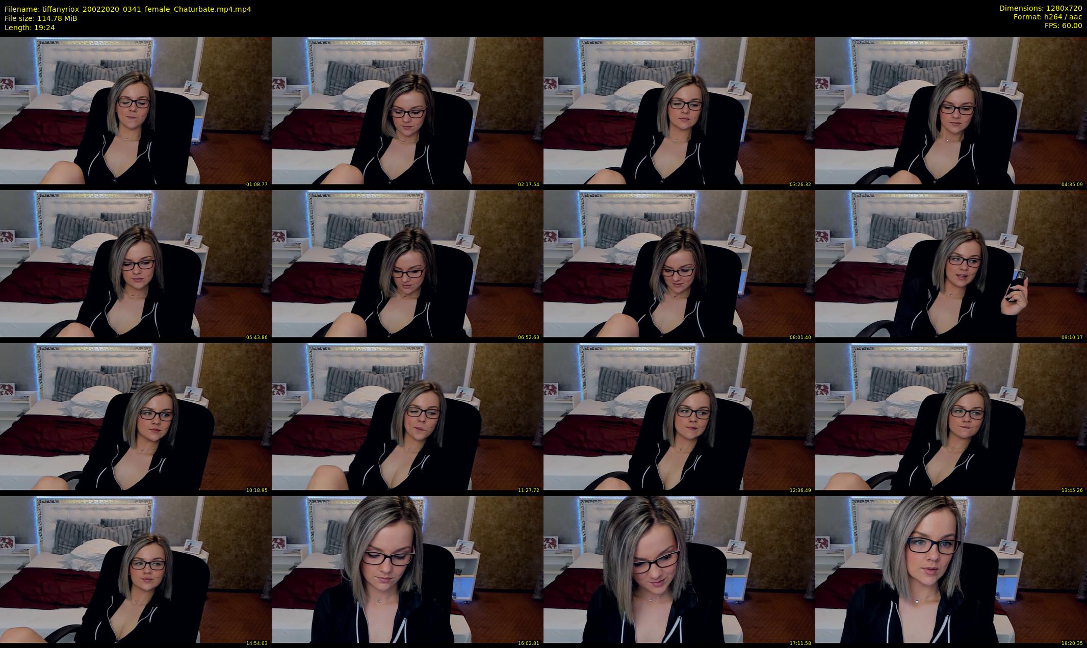 tiffanyriox — 20 minute Chaturbate female cam show recording, 720p, Feb 20, 2020