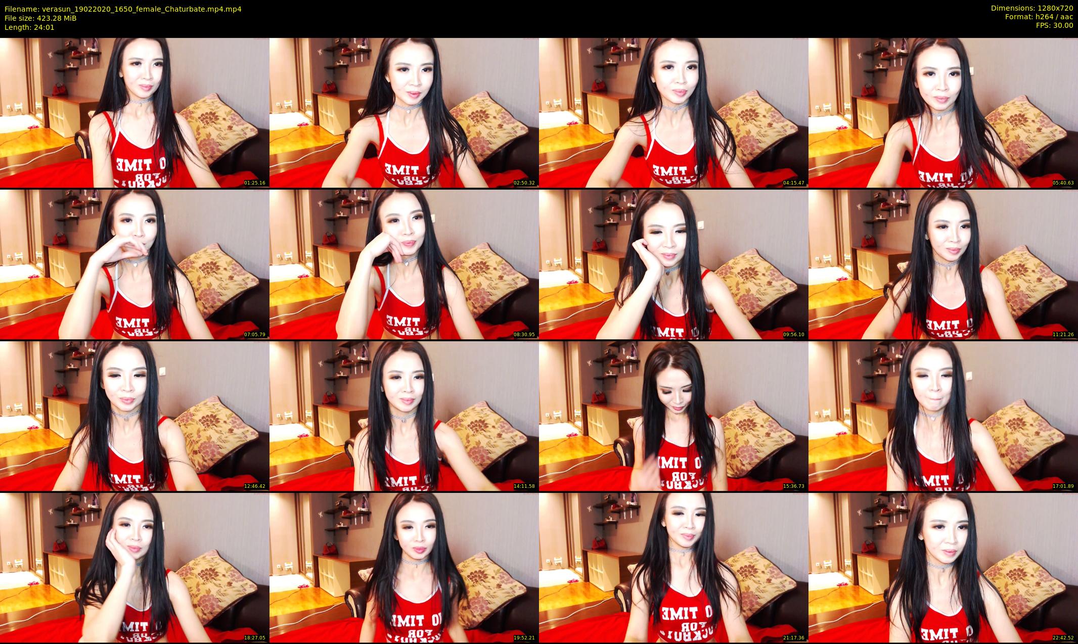 verasun — 25 minute Chaturbate female cam show recording, 720p, Feb 19, 2020