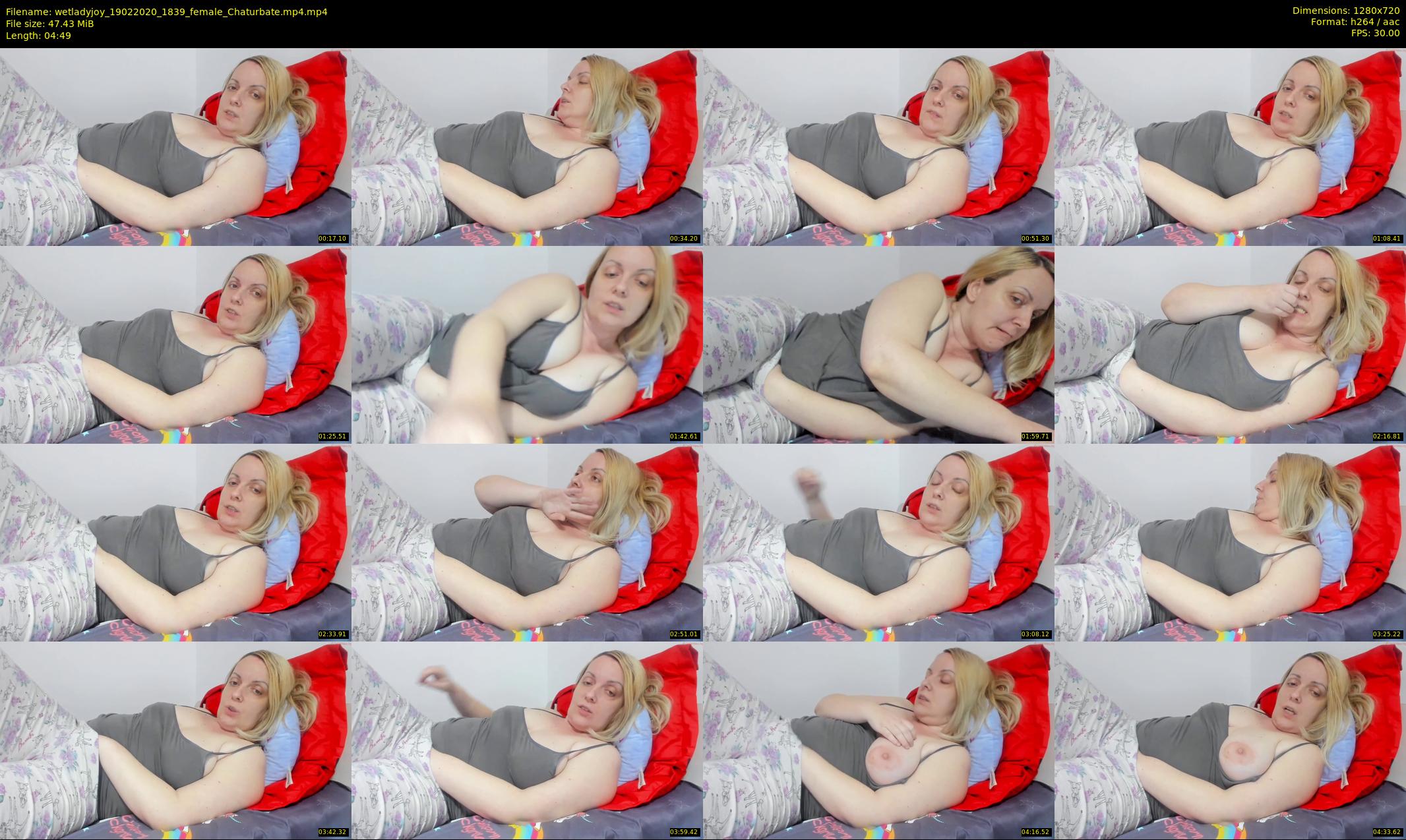 wetladyjoy — 5 minute Chaturbate female cam show recording, 720p, Feb 19, 2020