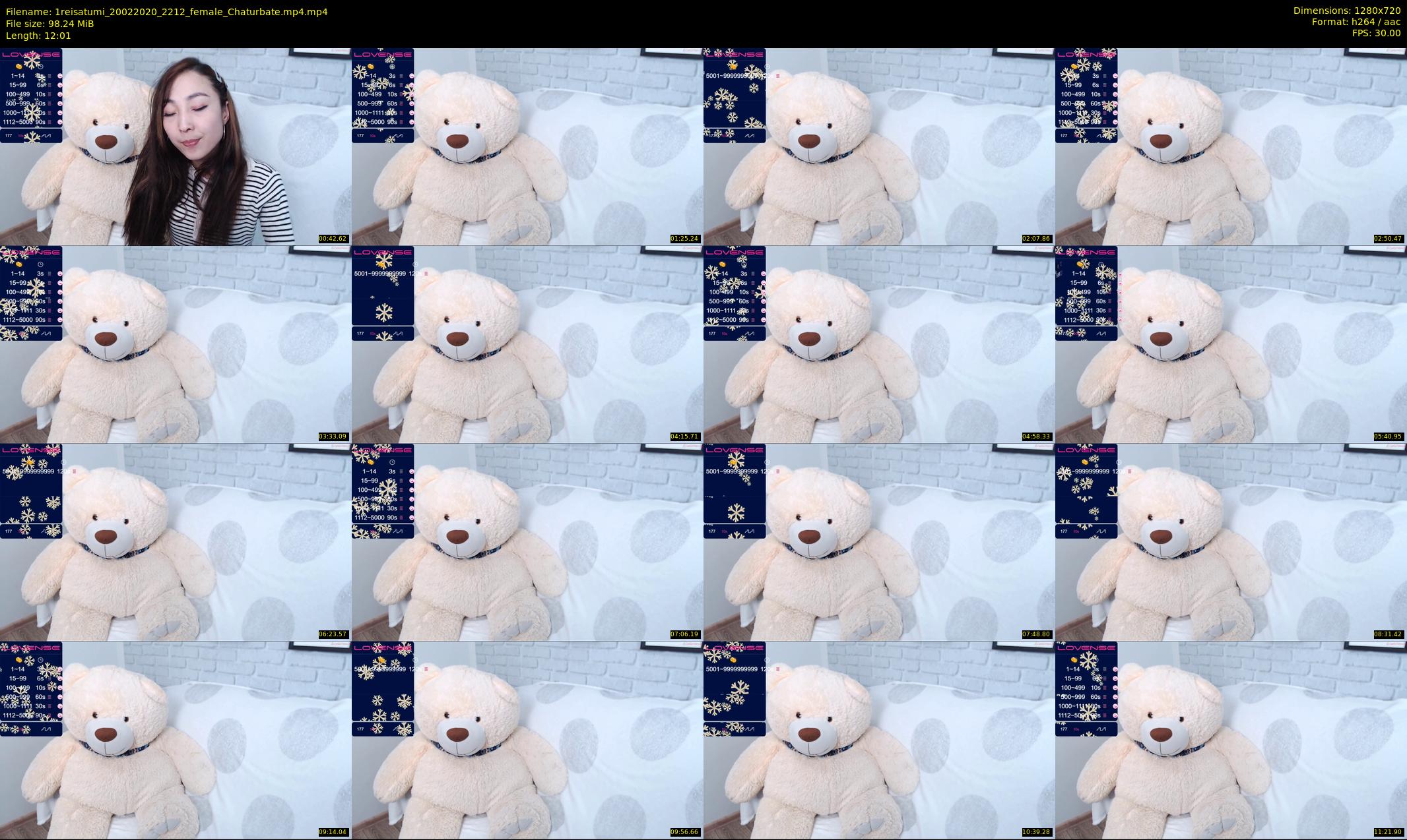 1reisatumi — 13 minute Chaturbate female cam show recording, 720p, Feb 20, 2020