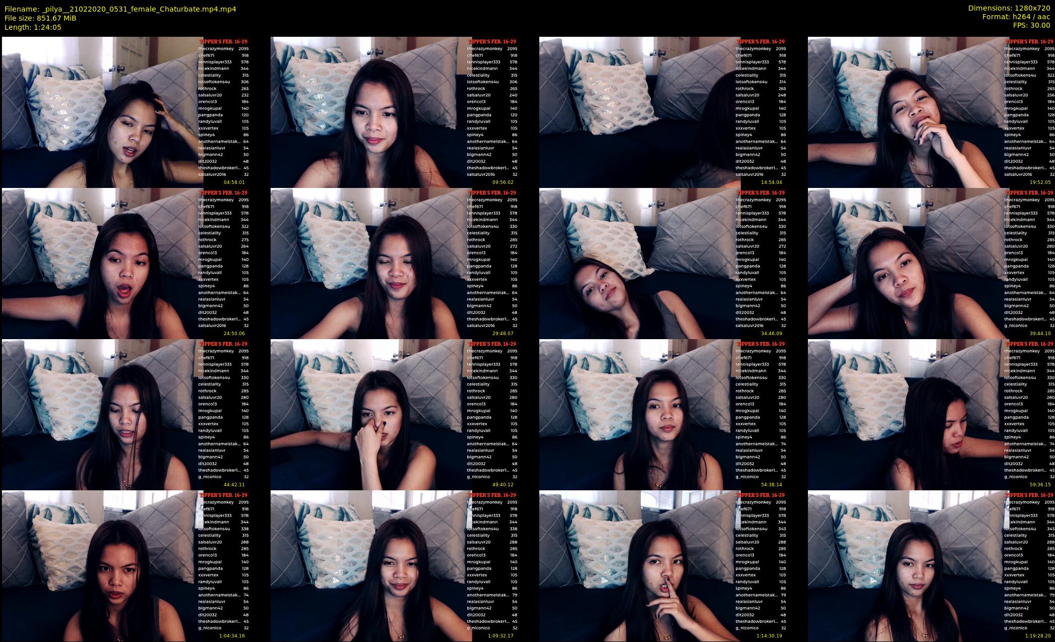 _pilya_ — 85 minute Chaturbate female cam show recording, 720p, Feb 21, 2020