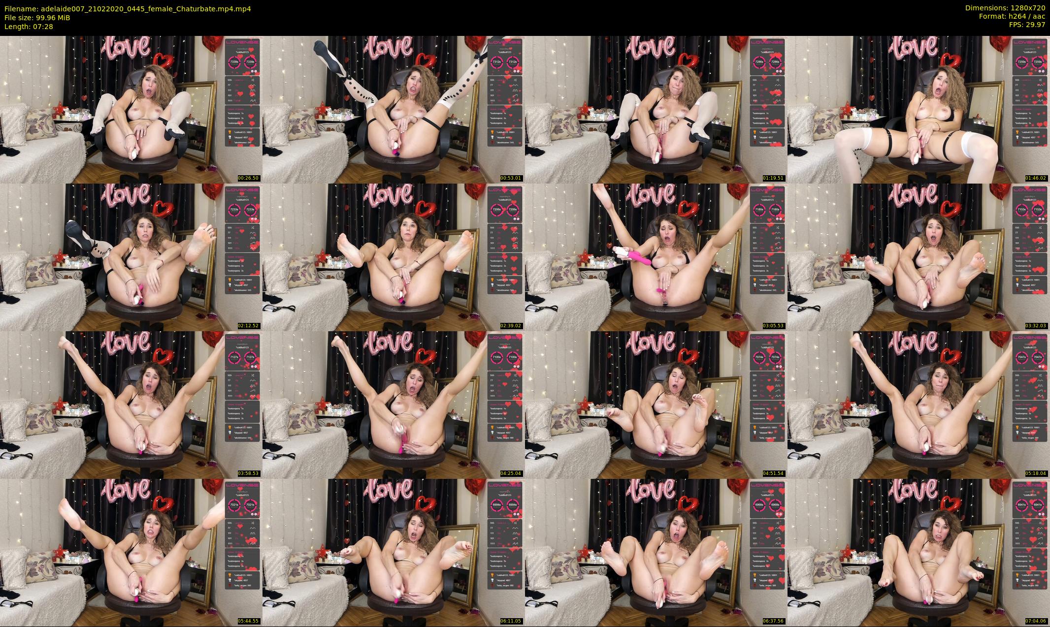 adelaide007 — 8 minute Chaturbate female cam show recording, 720p, Feb 21, 2020
