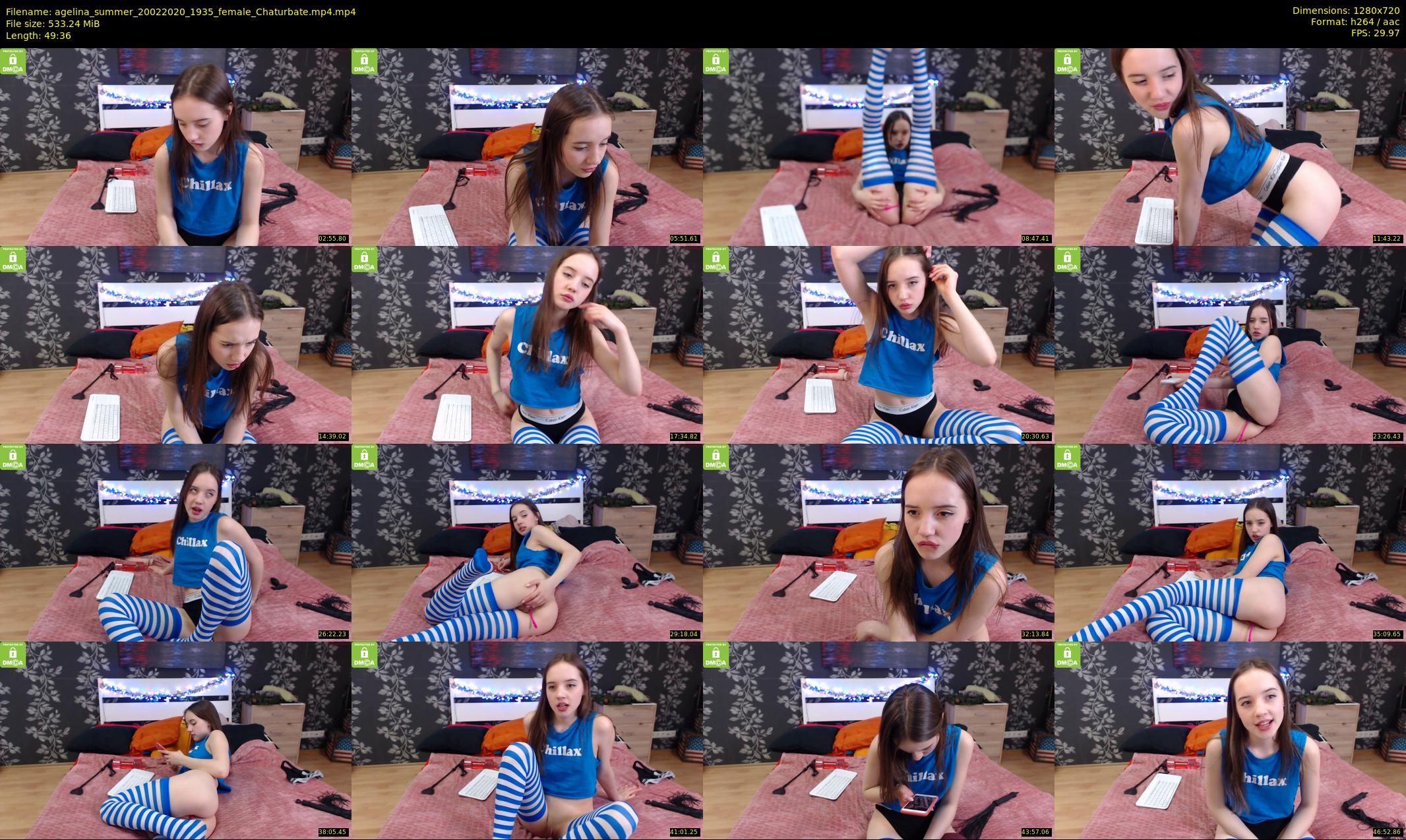 agelina_summer — 50 minute Chaturbate female cam show recording, 720p, Feb 20, 2020