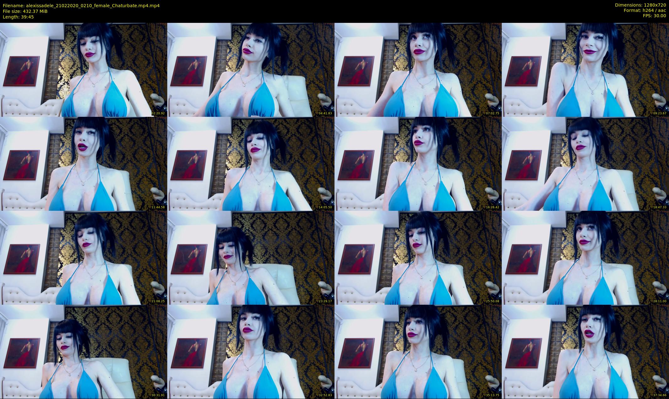 alexissadele — 40 minute Chaturbate female cam show recording, 720p, Feb 21, 2020