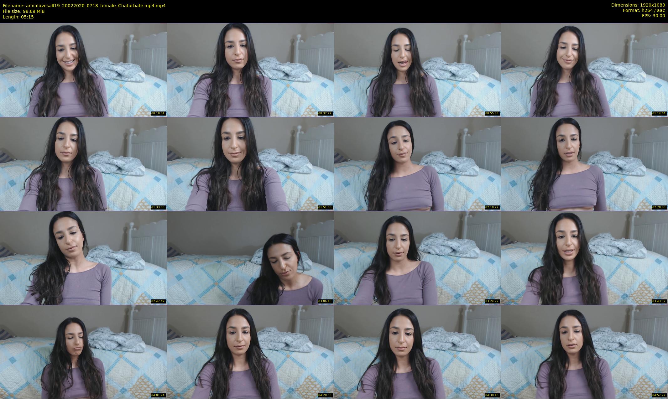 amialovesall19 — 6 minute Chaturbate female cam show recording, 1080p, Feb 20, 2020