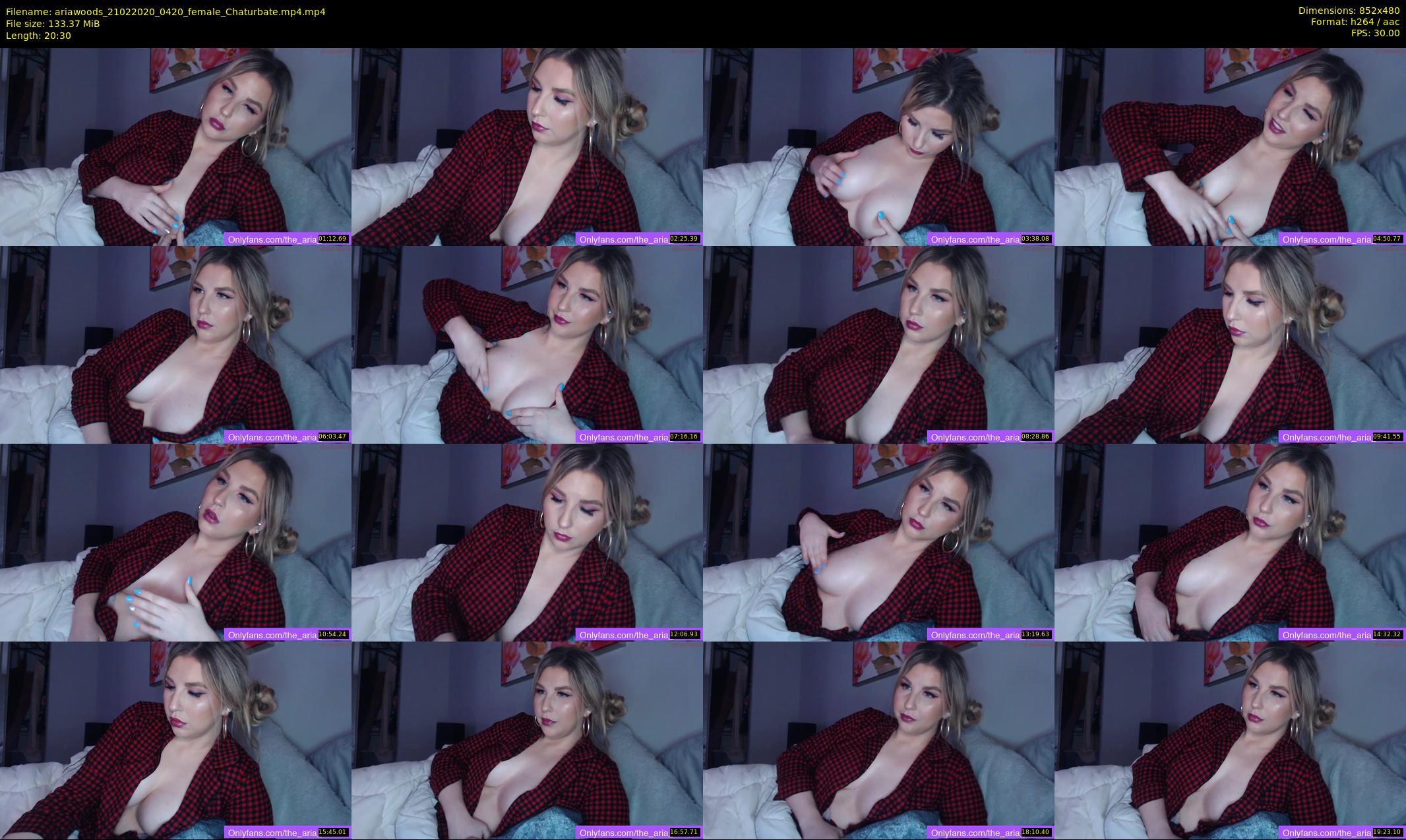 ariawoods — 21 minute Chaturbate female cam show recording, 480p, Feb 21, 2020