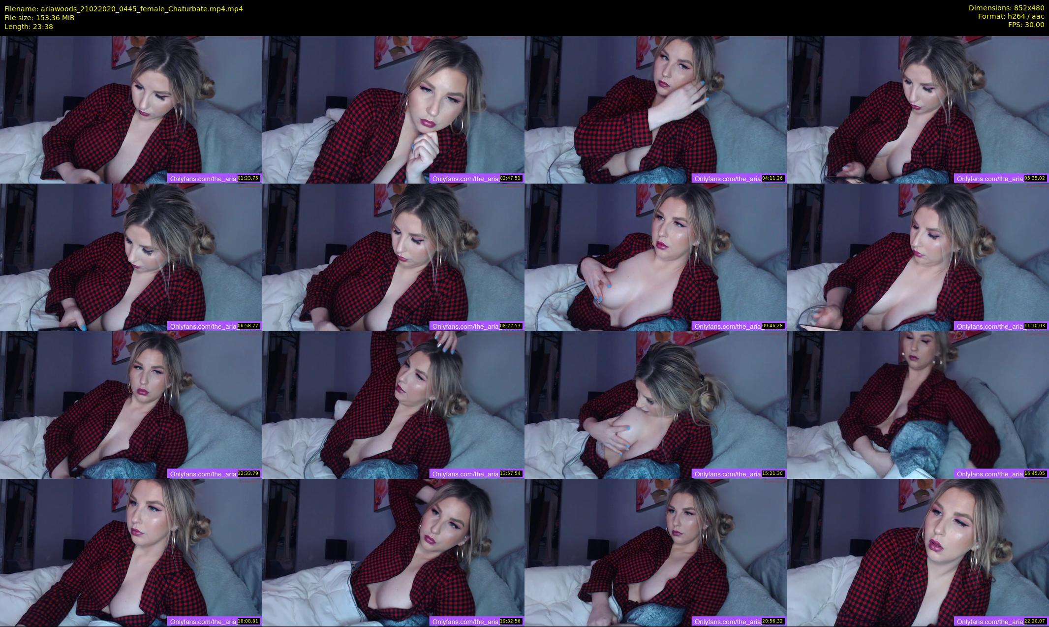 ariawoods — 24 minute Chaturbate female cam show recording, 480p, Feb 21, 2020