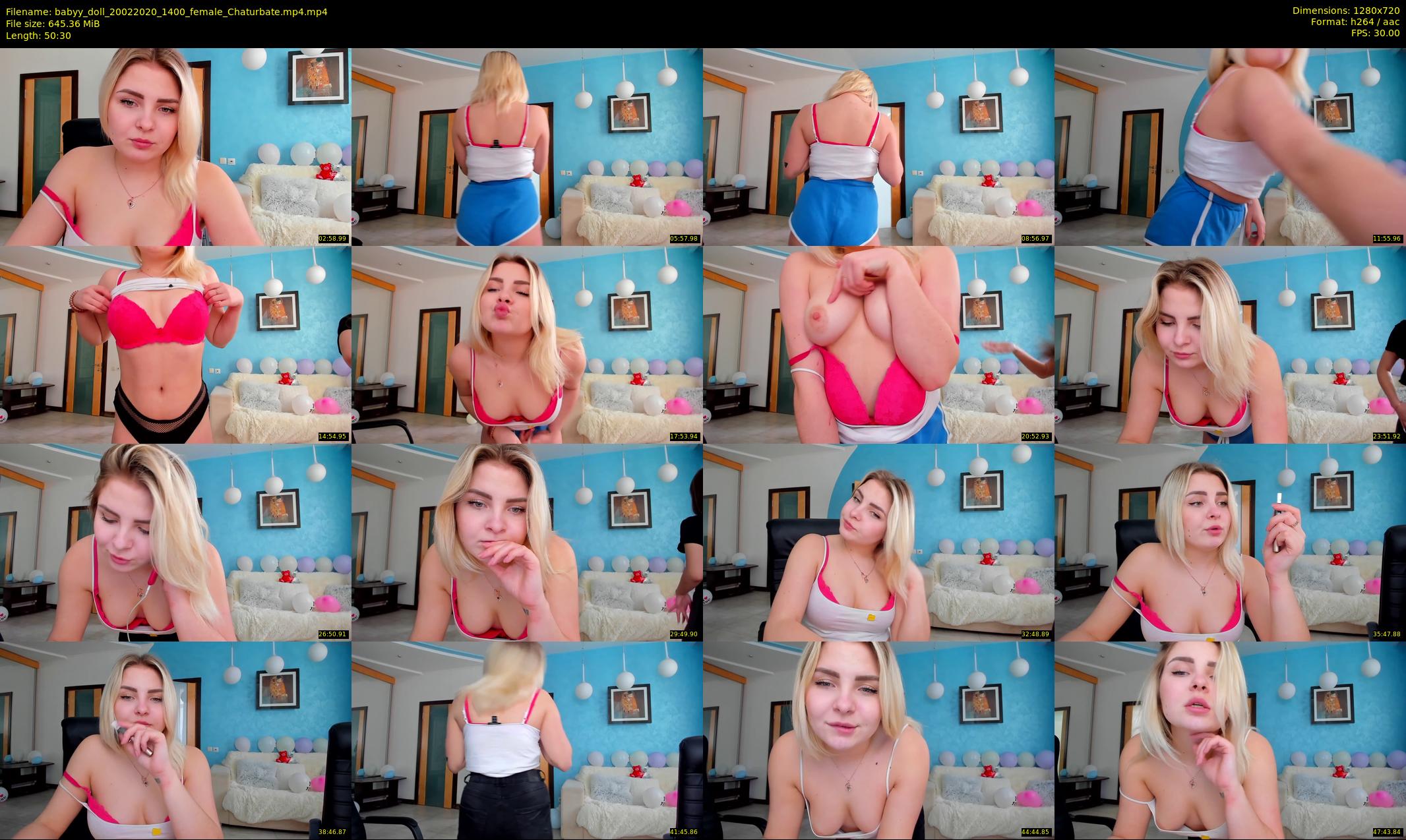 babyy_doll — 51 minute Chaturbate female cam show recording, 720p, Feb 20, 2020