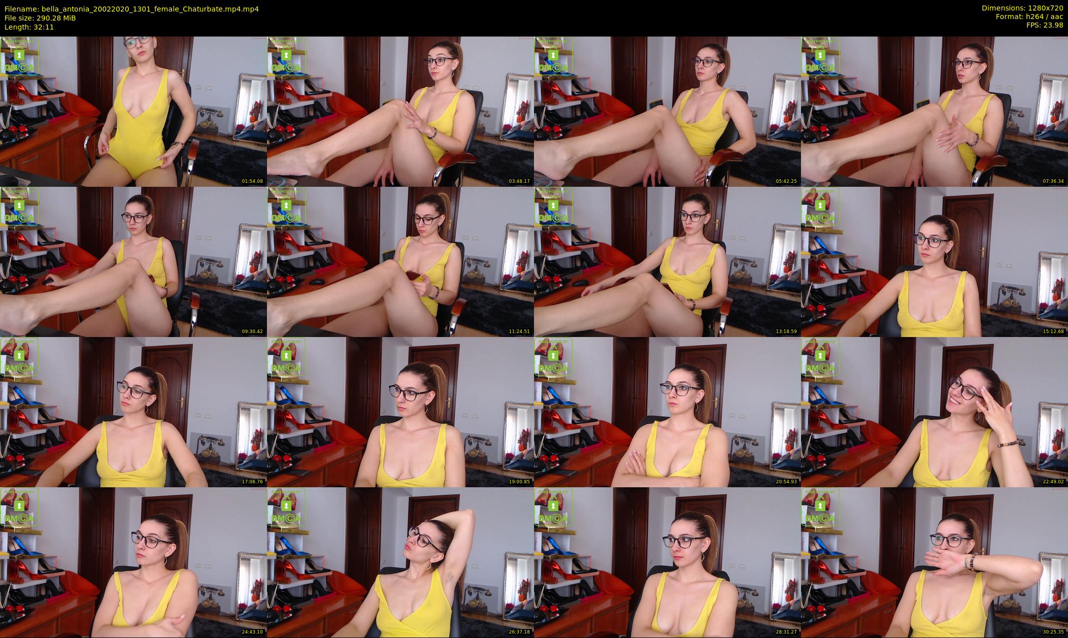 bella_antonia — 33 minute Chaturbate female cam show recording, 720p, Feb 20, 2020