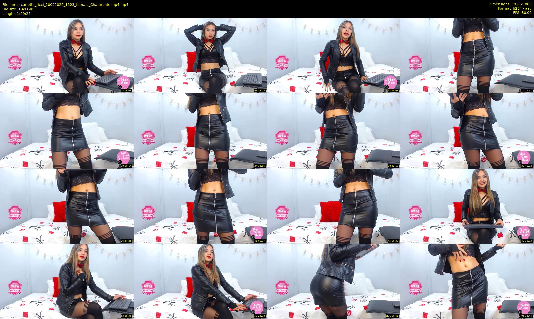 carlotta_ricci — 70 minute Chaturbate female cam show recording, 1080p, Feb 20, 2020