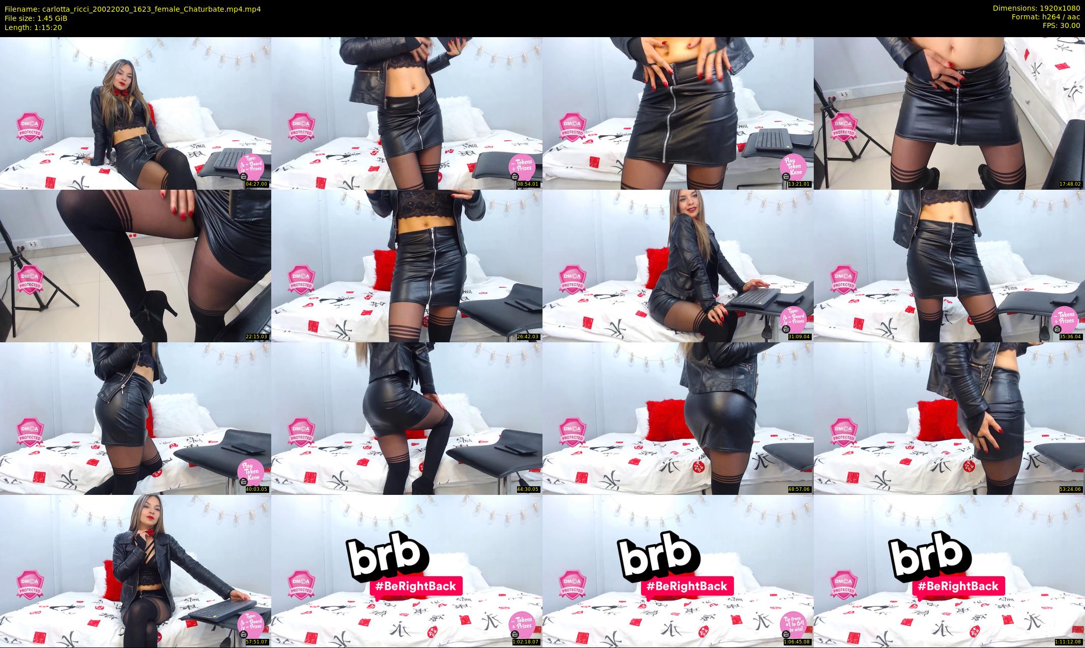 carlotta_ricci — 76 minute Chaturbate female cam show recording, 1080p, Feb 20, 2020