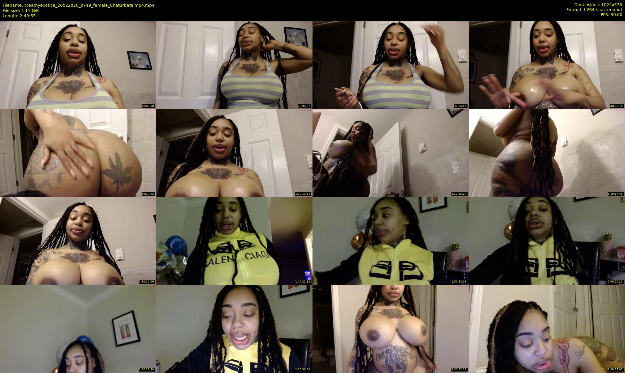 creamyexotica — 170 minute Chaturbate female cam show recording, 480p, Feb 20, 2020
