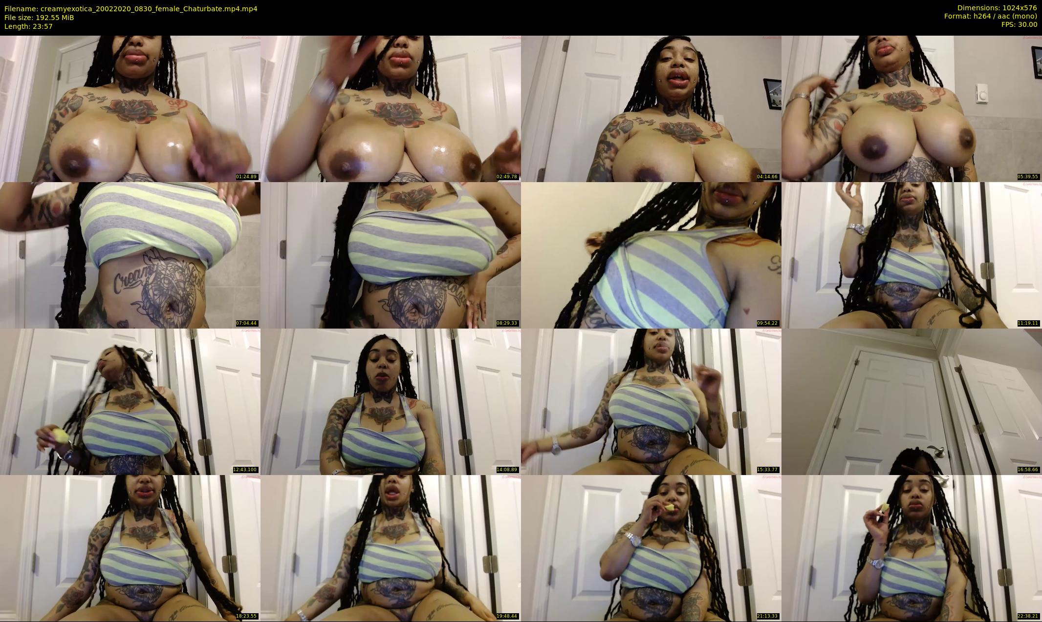 creamyexotica — 24 minute Chaturbate female cam show recording, 480p, Feb 20, 2020