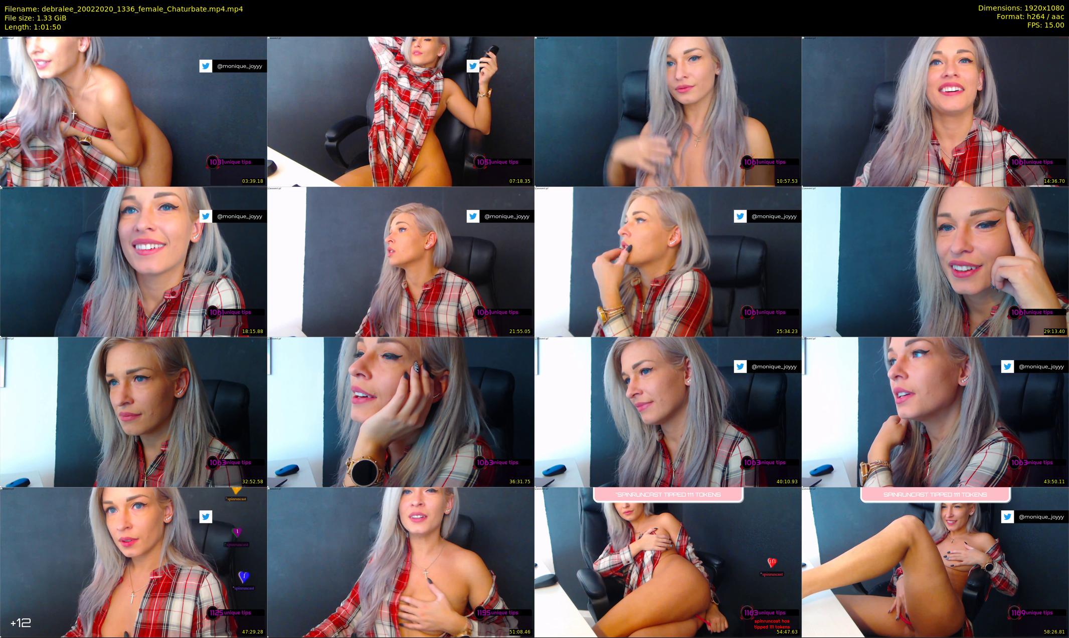 debralee — 62 minute Chaturbate female cam show recording, 1080p, Feb 20, 2020