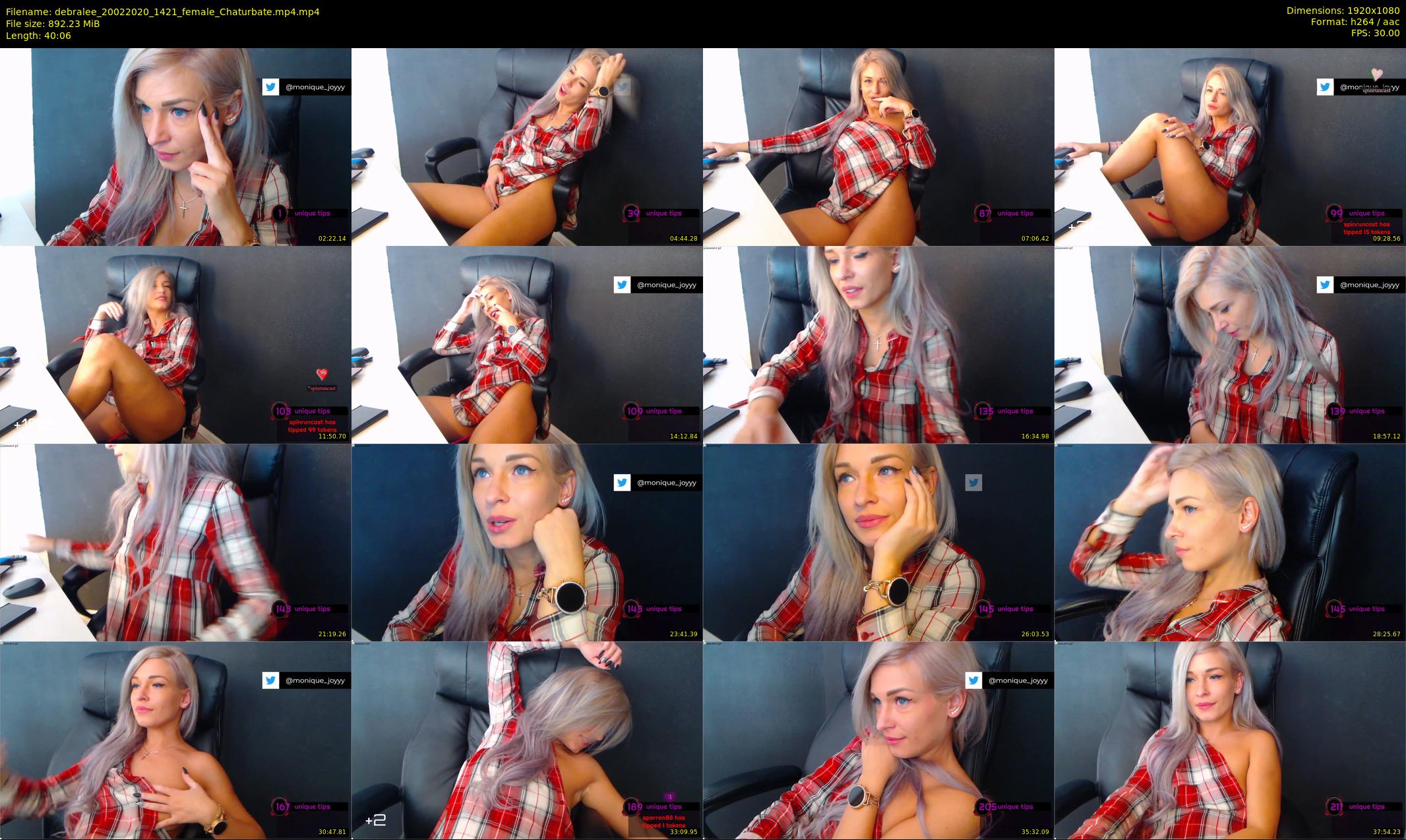 debralee — 41 minute Chaturbate female cam show recording, 1080p, Feb 20, 2020