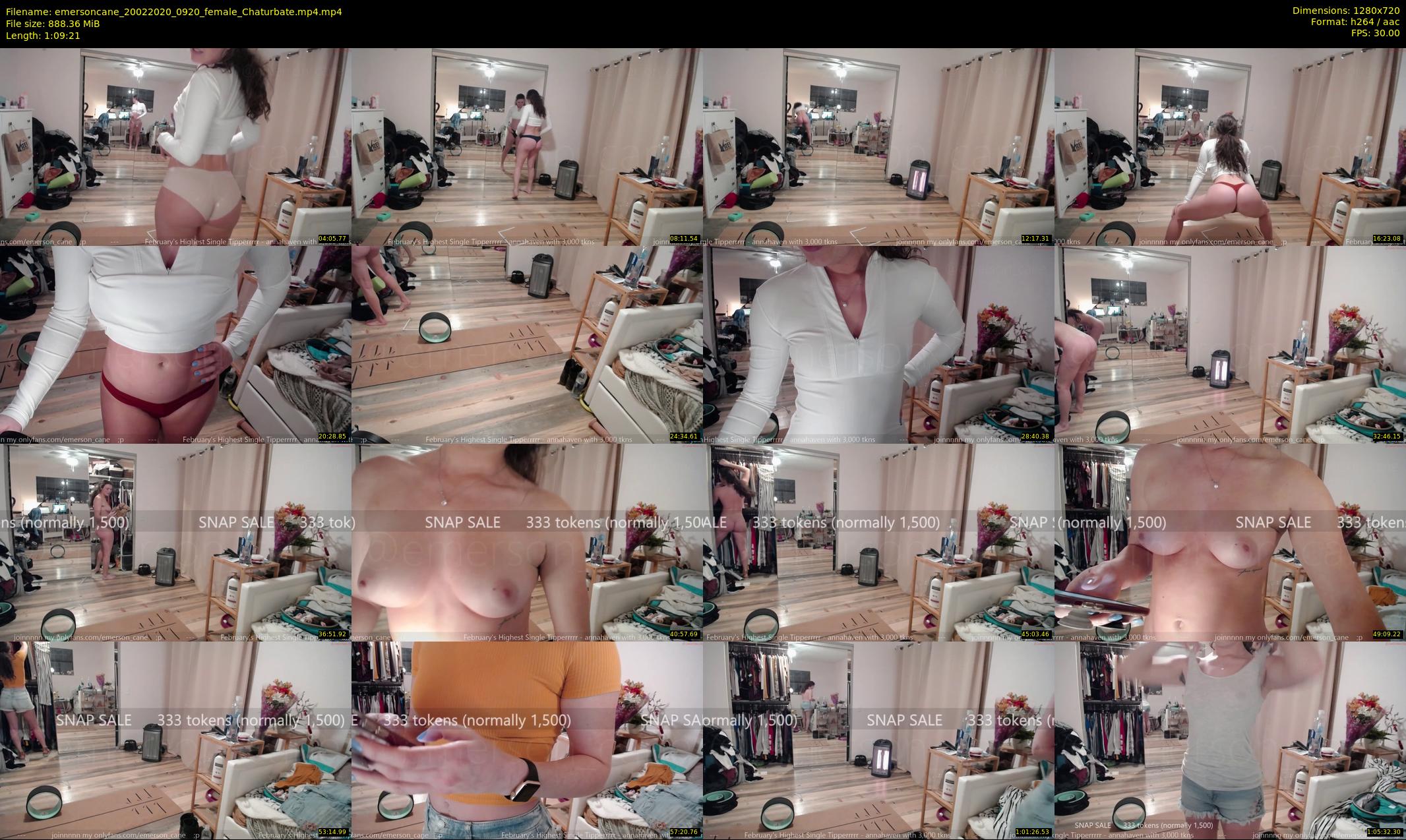 emersoncane — 70 minute Chaturbate female cam show recording, 720p, Feb 20, 2020