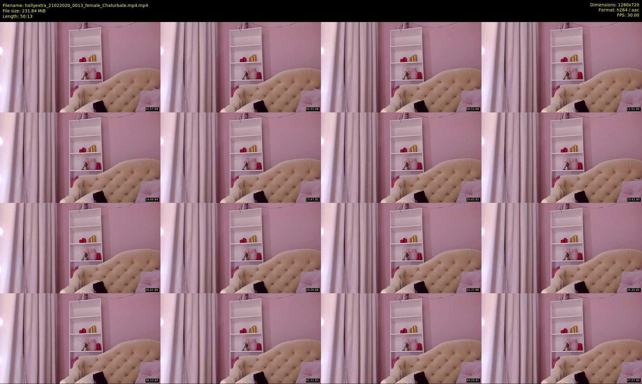 hollyextra — 51 minute Chaturbate female cam show recording, 720p, Feb 21, 2020