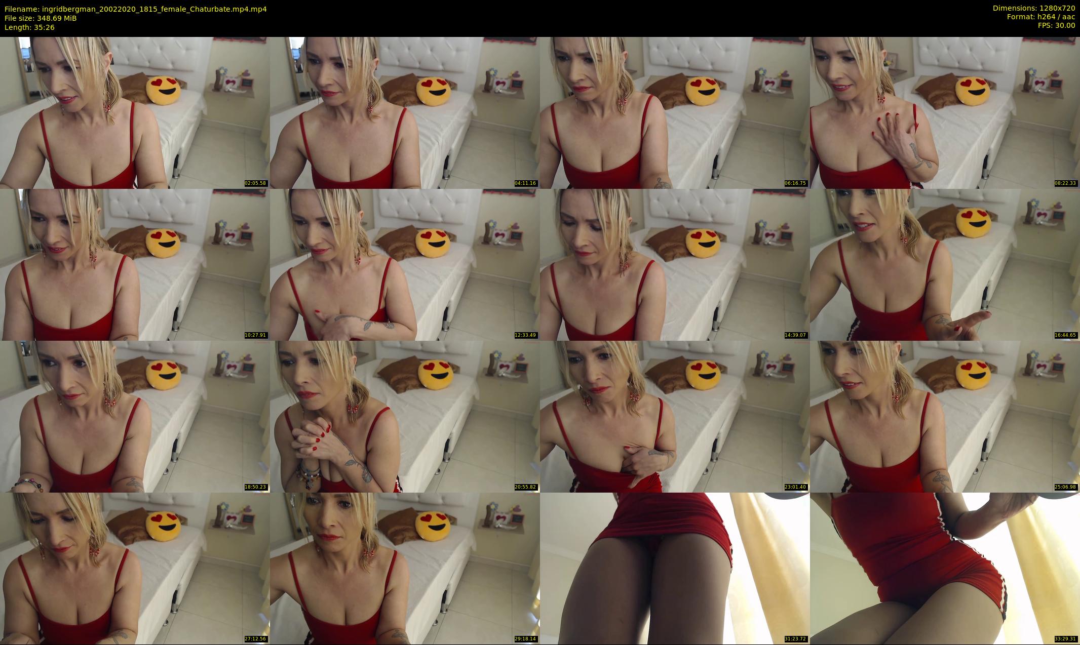ingridbergman — 36 minute Chaturbate female cam show recording, 720p, Feb 20, 2020